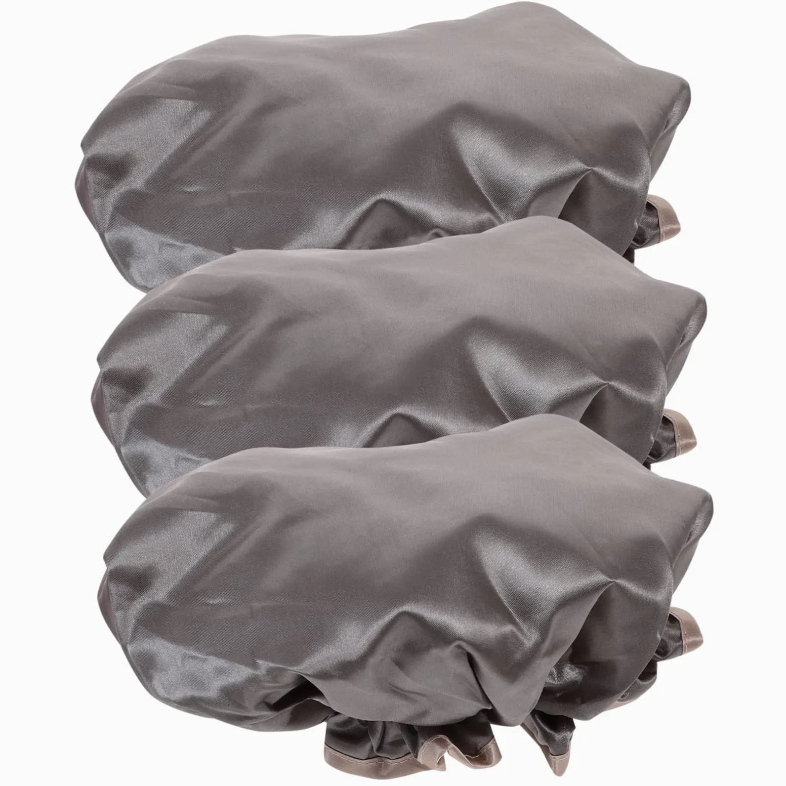 FOMIYES 3 Set di Cuffie da per Donna a Doppio con Cinghie Elastiche Riutilizzabili per Asciugare i 3 Pezzi*3