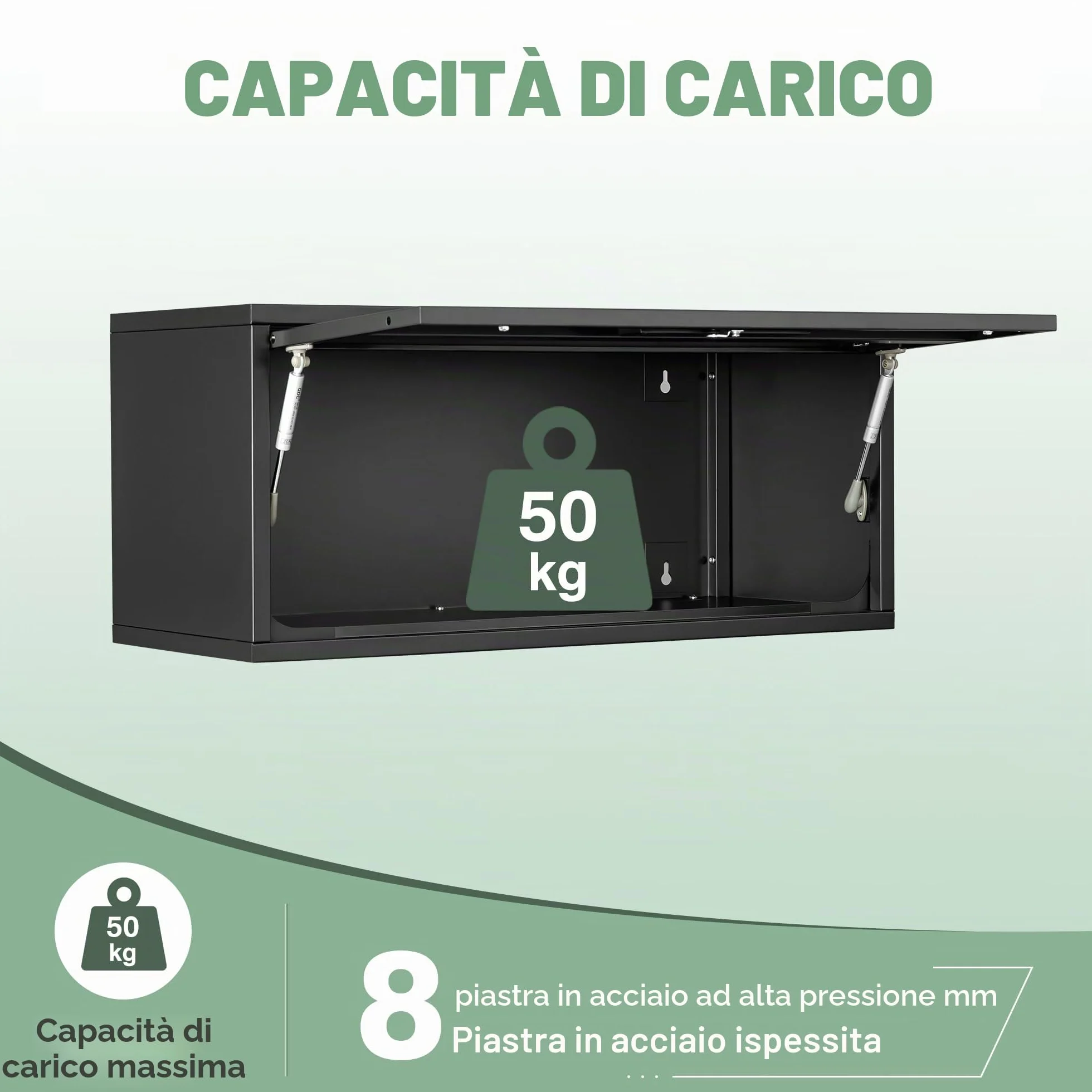 Sightlife Armadietto per attrezzi in metallo con serratura 32 x 80 x 35