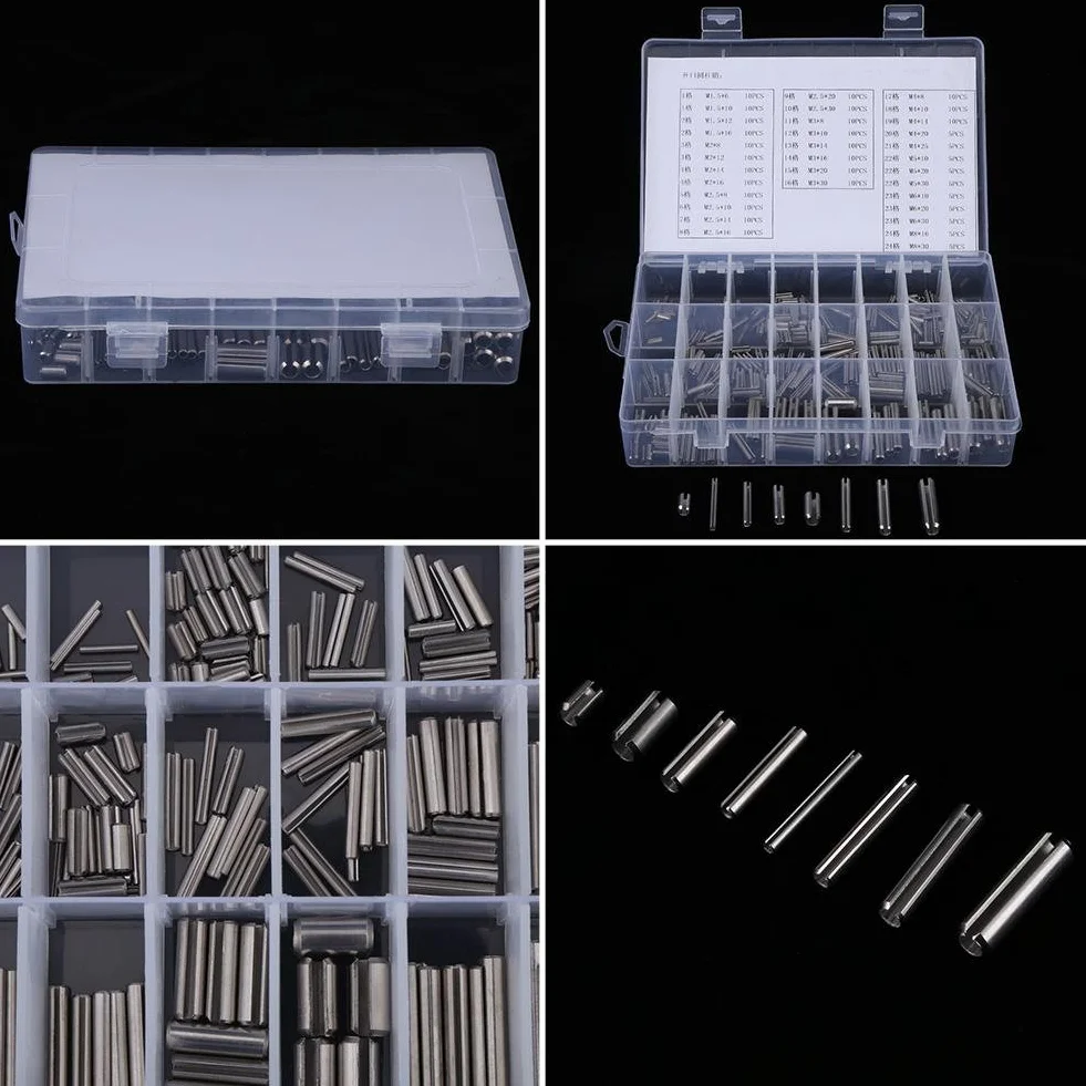 280Pcs Perni di Tensione a Molla in Acciaio Inossidabile Set M1.5-M8 con Scatola