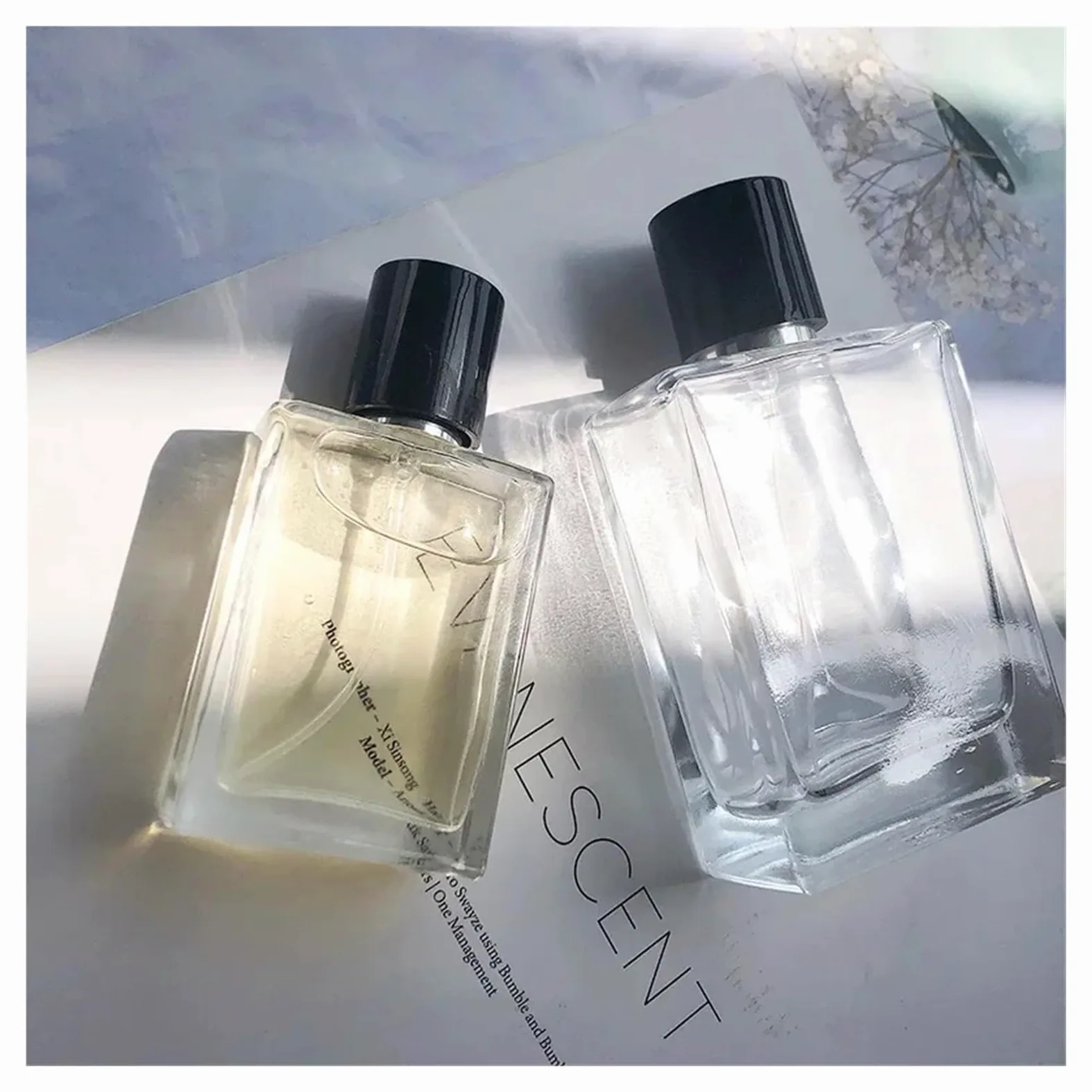 Flacone Spray Vuoto 2 flaconi di profumo vuoti, campioni, spray da viaggio, grande capacità, imballaggio for donna, sottobottiglia