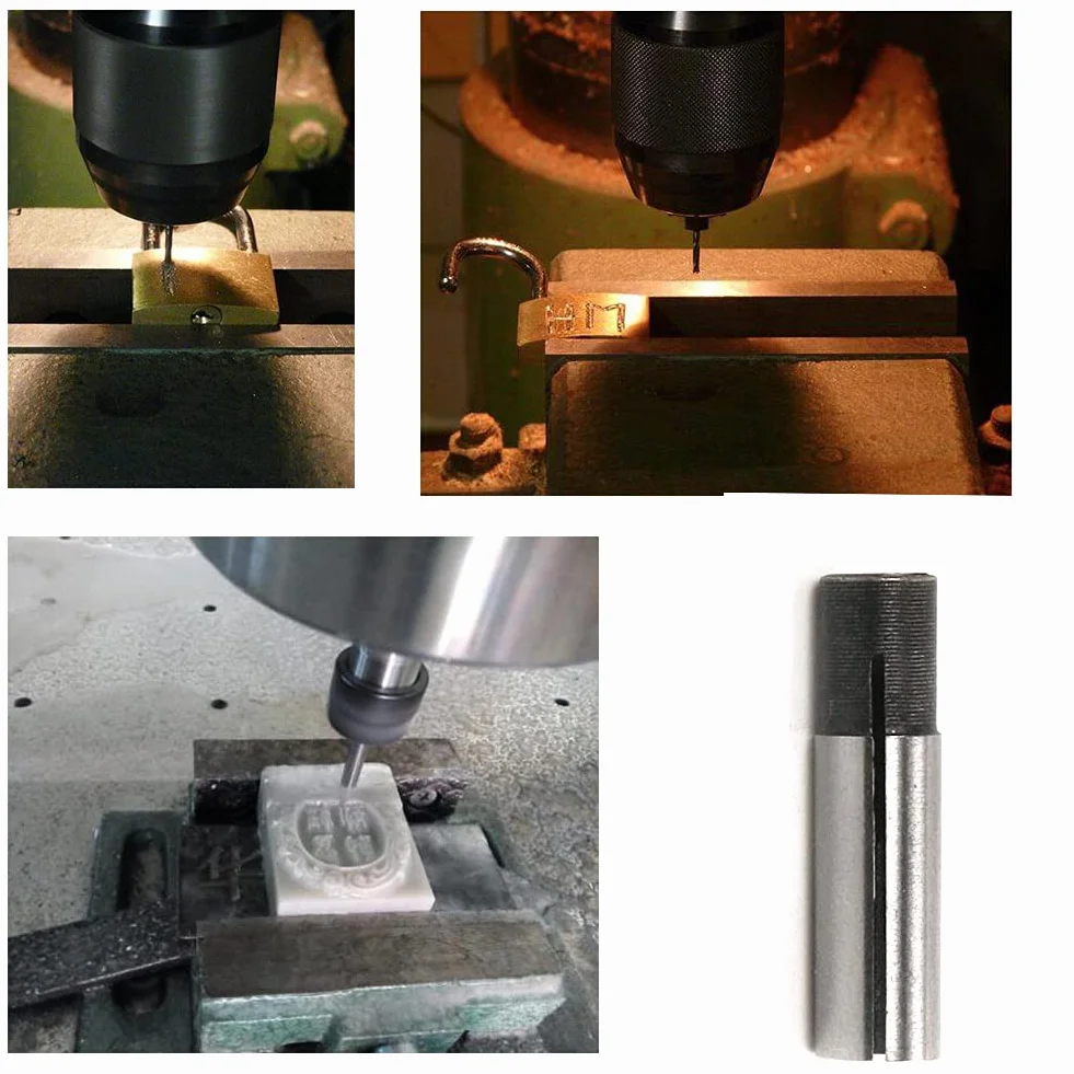 Collet Chuck Driver Adattatore per Tornio Fresatura CNC Router Cutter Bit 1/10 2 cm 1/20 3 cm