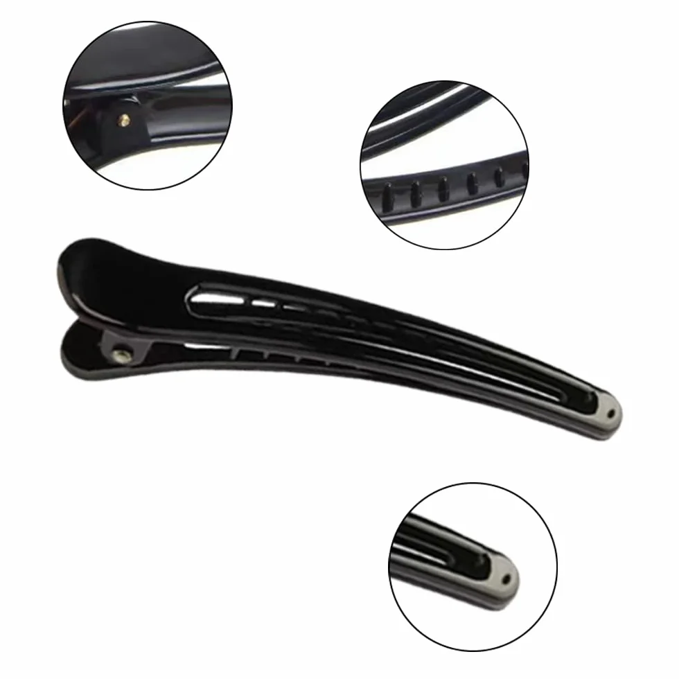 Aeuezxx Fermagli per Capelli Professionali, 6 Pezzi Fermagli per Capelli a Becco D'anatra, Capelli Styling Clip per Capelli, Forniture per Parrucchieri