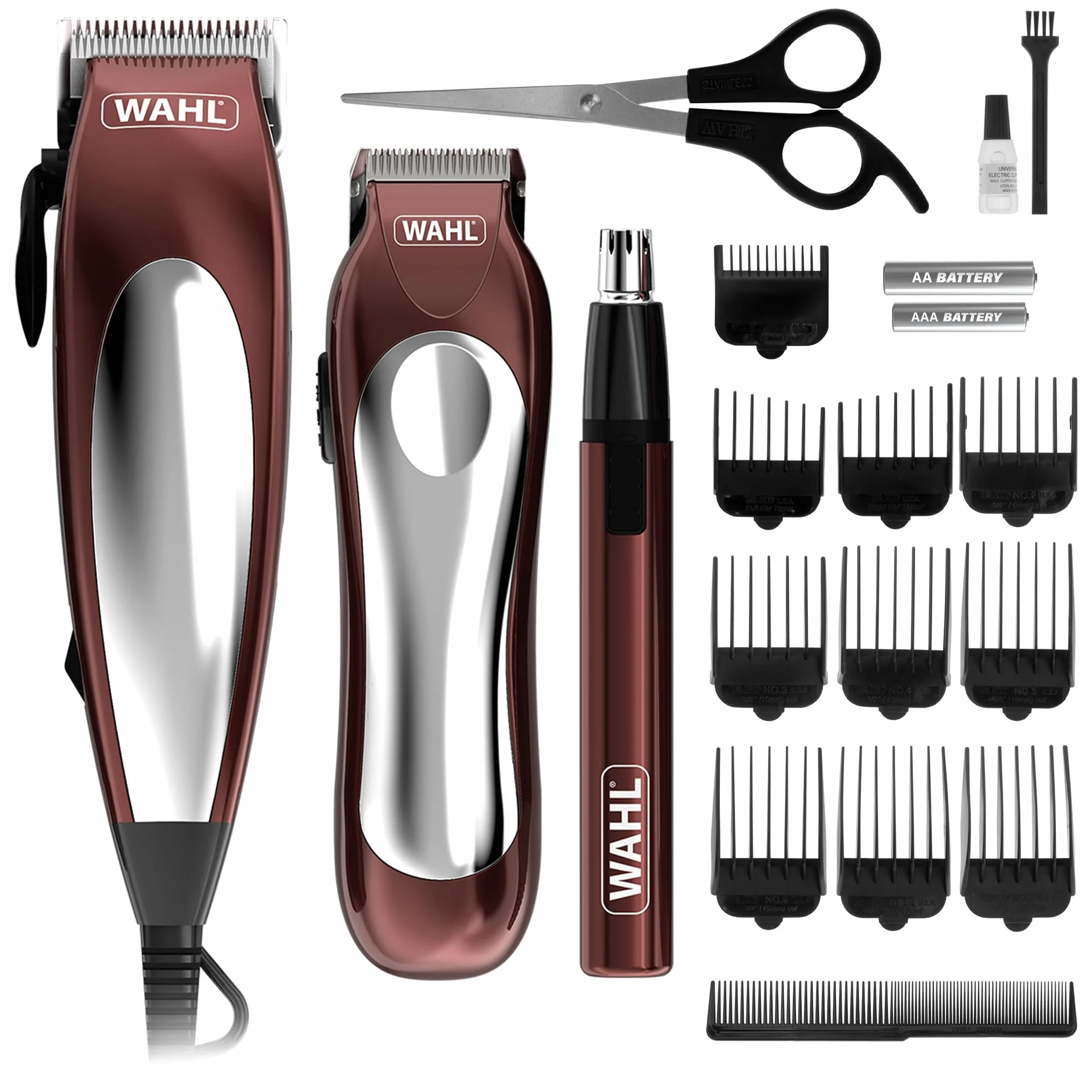 Wahl Home Pro Combo 3in1, set regalo tagliacapelli, tagliacapelli per uomo, rasoio a filo, regolabarba per uomo, regolabarba, tagliacapelli personale, set per la cura maschile