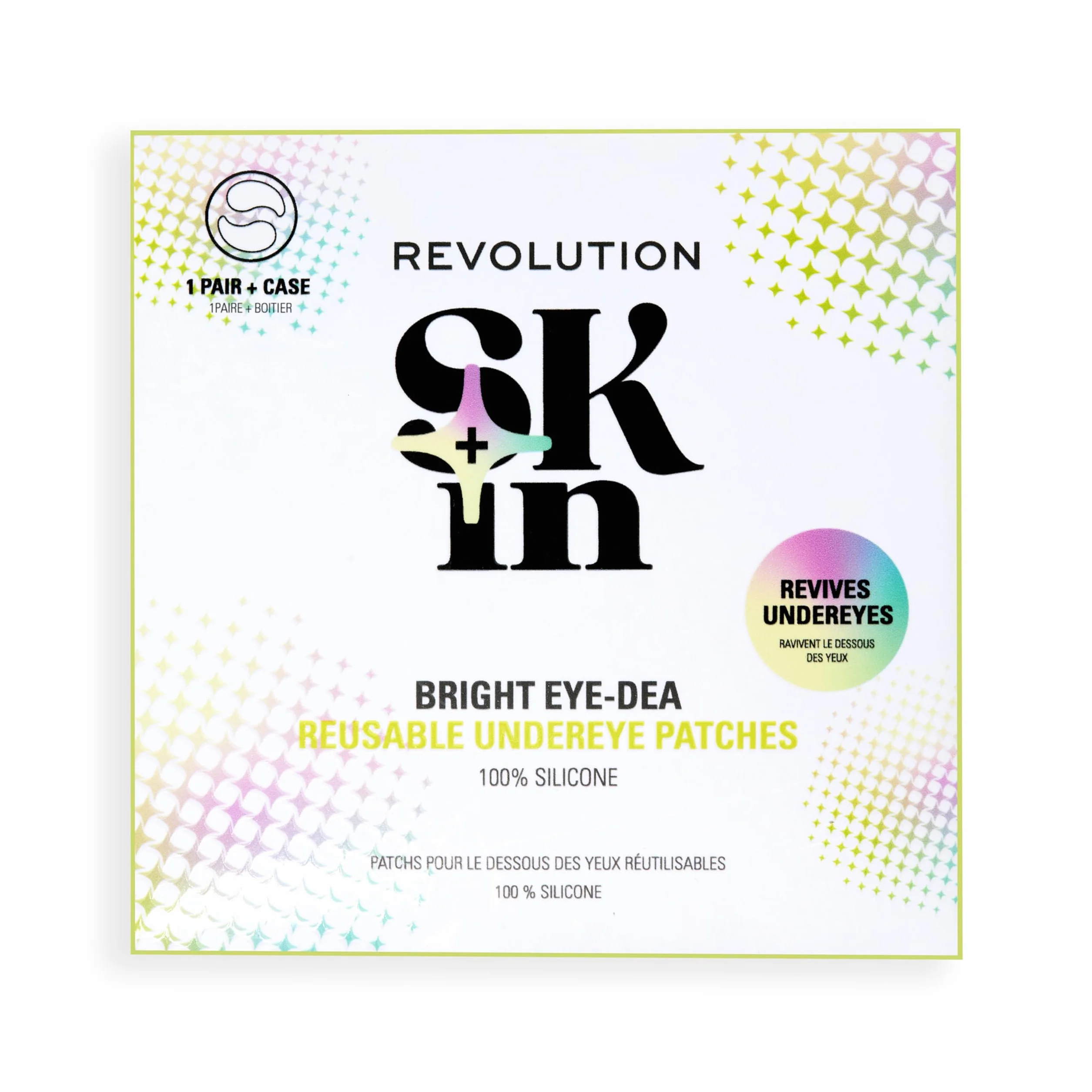 Revolution SKin, Silicone Eye Patches, Patch Occhi in Silicone Riutilizzabili, Sgonfiano e Idratano, Vegano e Cruelty-Free, 1 Paio