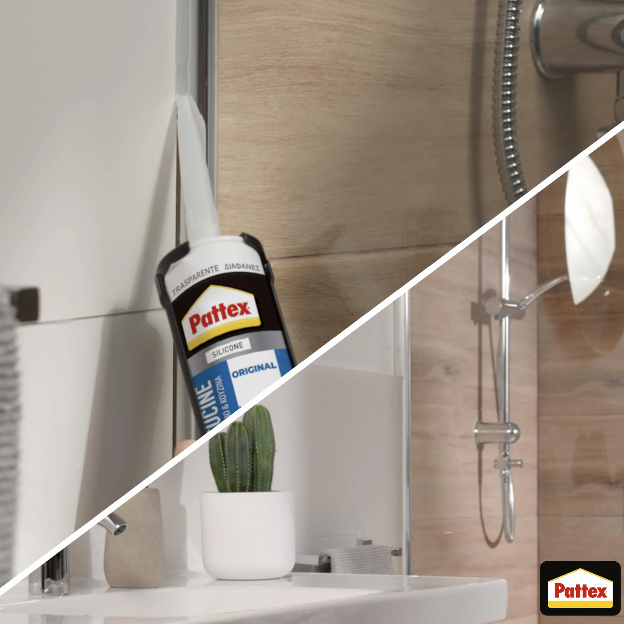 Pattex Silikonowe Uszczelniacze i Pistolety Henkel 1495055, Przezroczyste