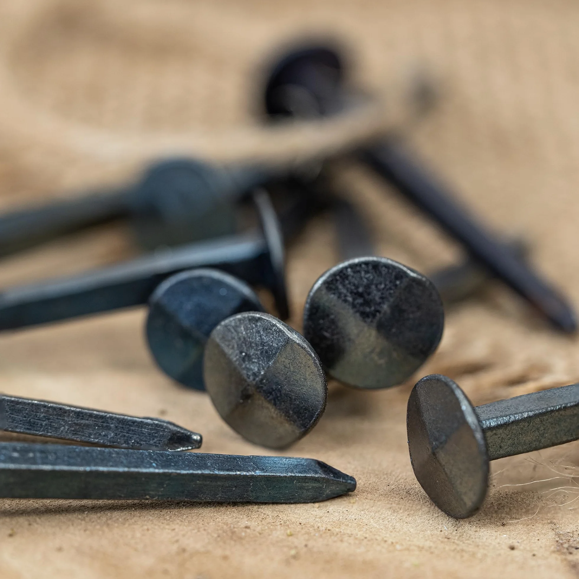 Chiodi Lucchetto Decorative Forgiate Effetto Anticato 20 mm Set 10 Pezzi Blu-Nero 20-60 mm