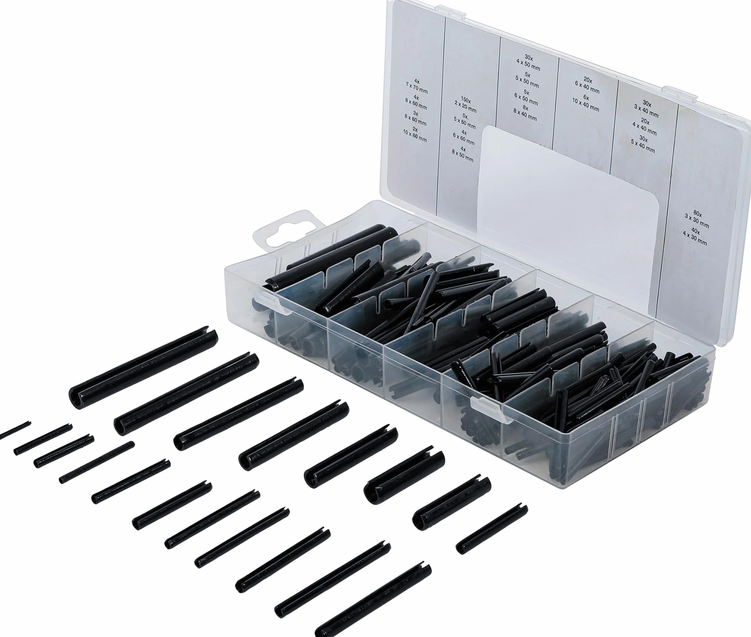 BGS 8054 Assortimento perni elastici 450 pz.