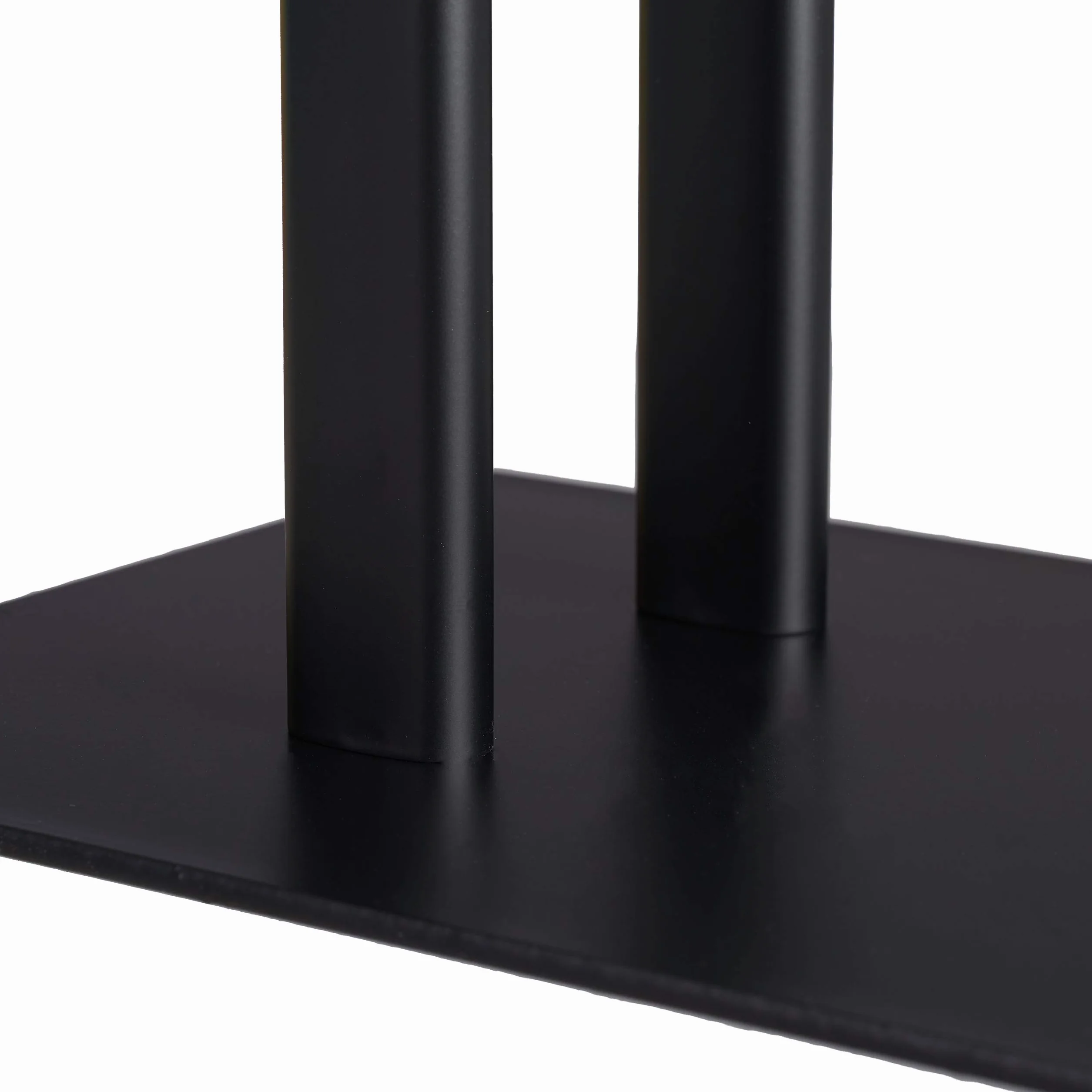 Relaxdays Portasciugamani da Terra Acciaio 2 Bracci HLP 81x49x20 cm Nero