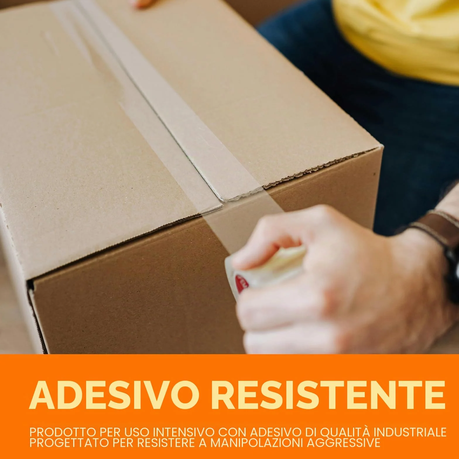 GRIFEMA GA4003-1 Nastro Adesivo Silenzioso per Imballaggio 66 m x 50 mm Trasparente