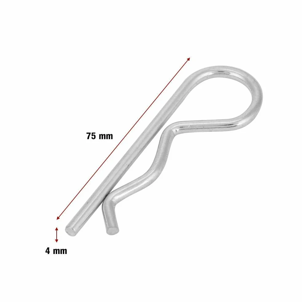 Fermaglio per ferro zincato Tipo B 4x75mm 10 pezzi