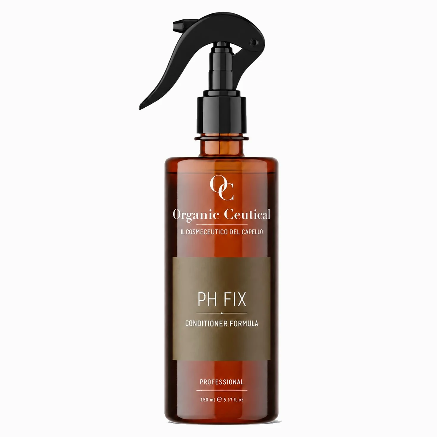 Organic Ceutical Ph Fix Spray Capelli Sigilla Doppie Punte, Trattamento Professionale, Conditioner Ristrutturante Capelli Danneggiati e Spezzati, Effetto Lucidante e Protezione del Colore, 150 ml