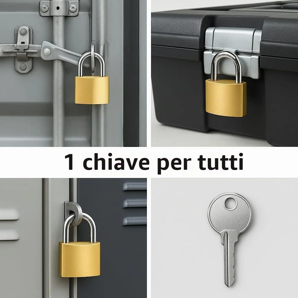 Lucchetti Con Chiave Unica 6 Pezzi 36 Chiavi Per Armadietto Palestra