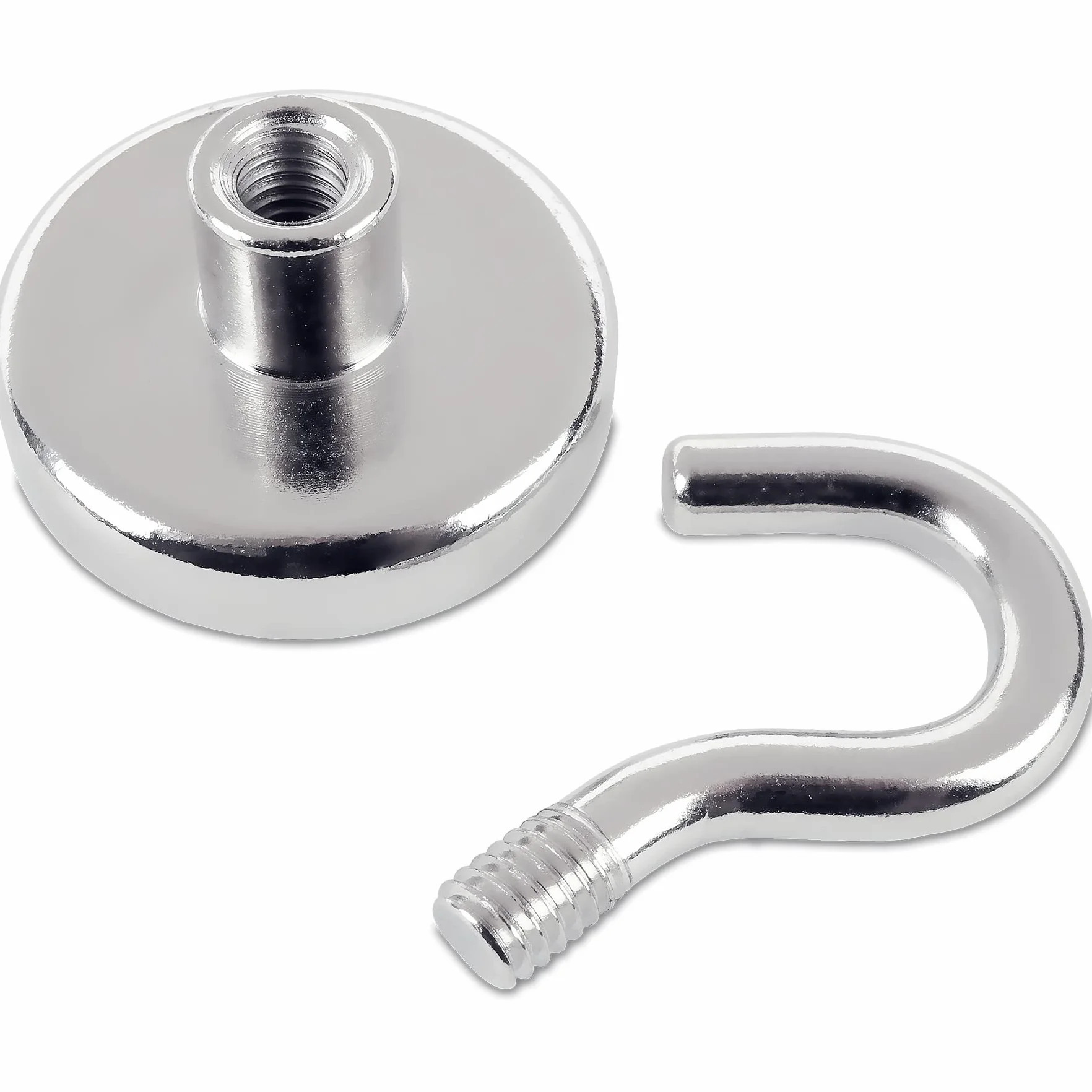 Magnete al neodimio con gancio Ø32 x H45 mm 24 kg Sensei 4 pezzi