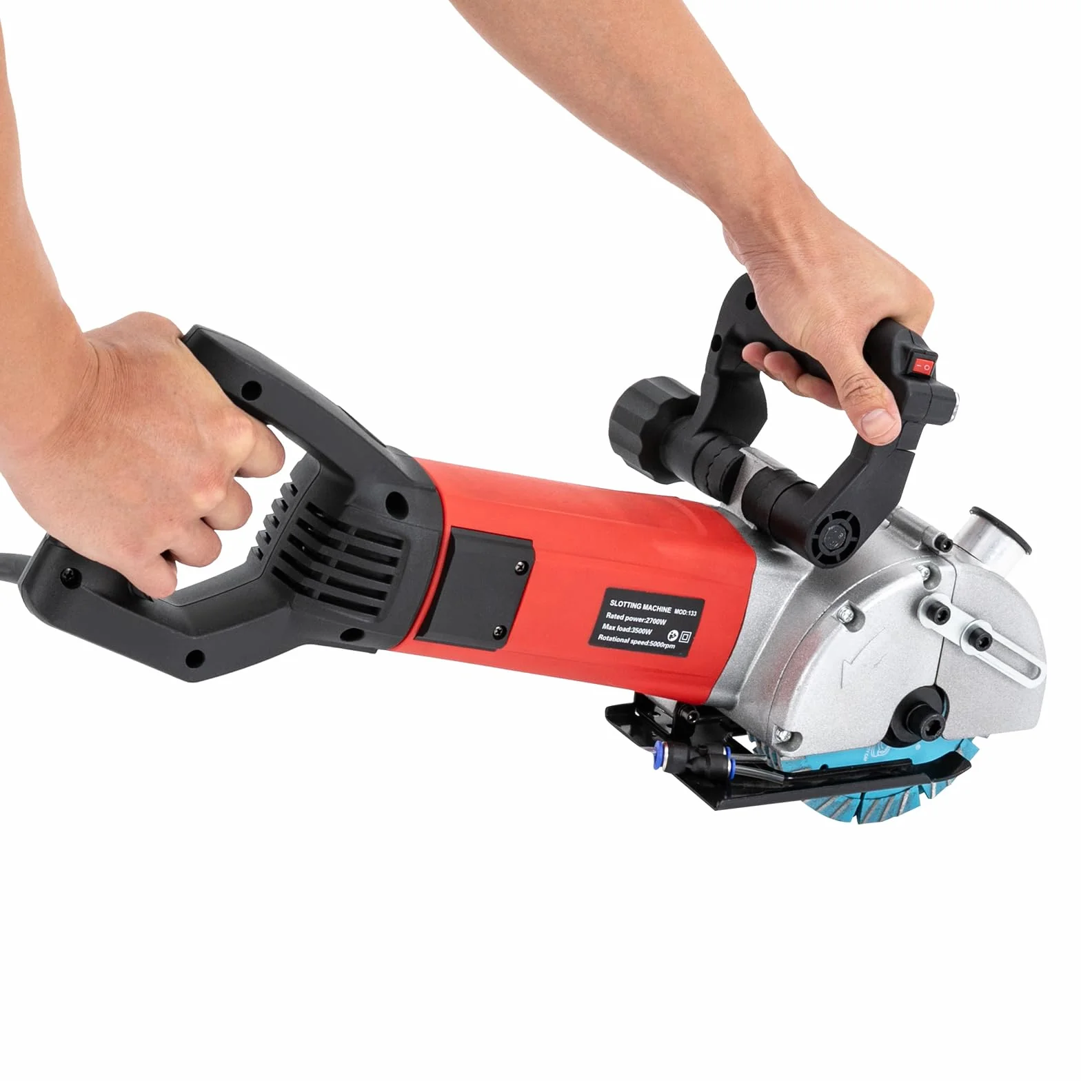 Scanalatrice per muri 3500 W con guida laser, tagliatrice calcestruzzo 40 x 42 mm