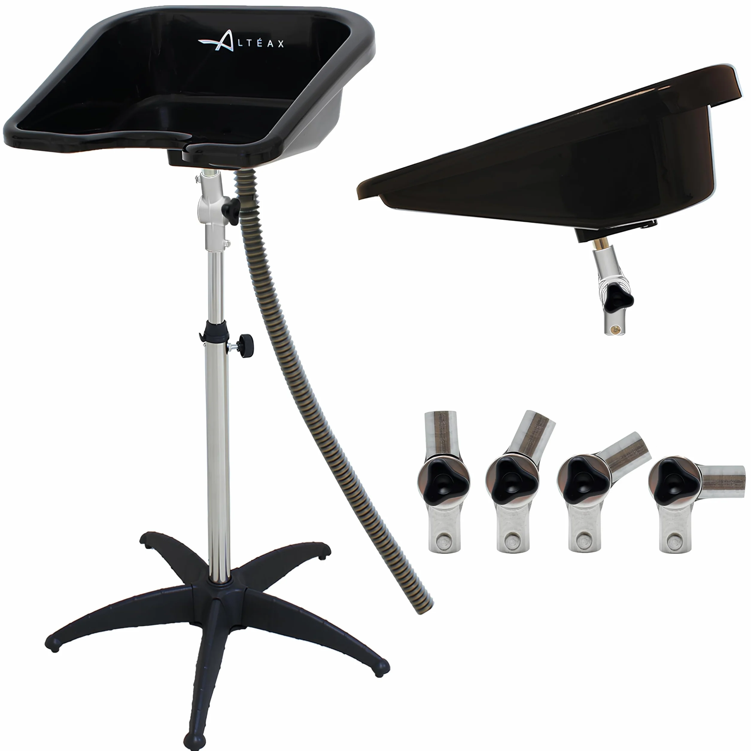 Altéax Lavatesta Portatile Per Parrucchieri Quadrato, Regolabile in Altezza e Inclinazione – Dal Design Ergonomico è Utilizzato Come Lavatesta per Disabili - Lavatesta Parrucchiera Professionali