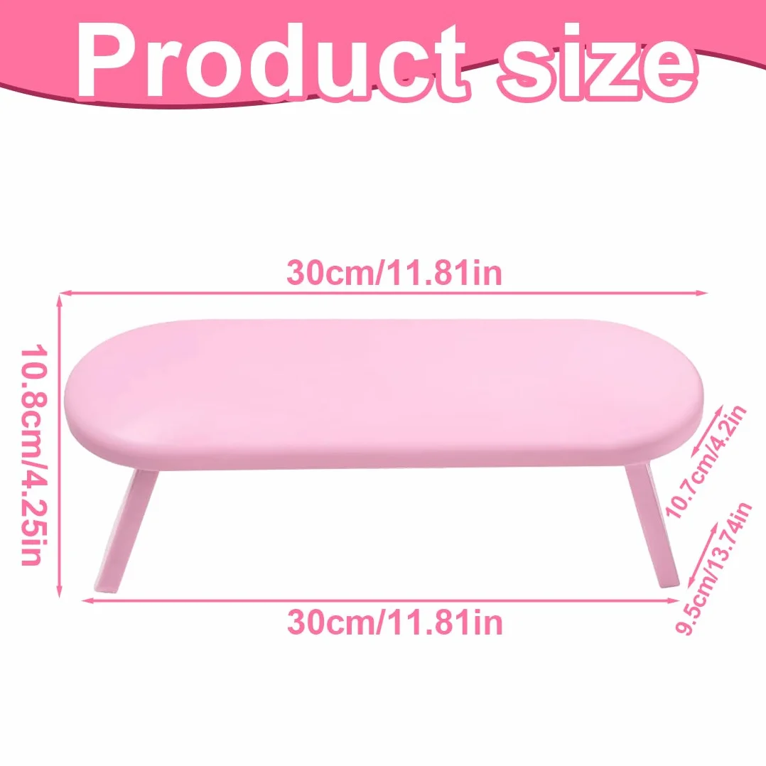 NHQZ Cuscino per Manicure pieghevole,Poggiamano Per Unghie,Poggia Mani Per Unghie Antiscivolo,Cuscino per Piedi per Manicure Scrivania in Plastica Antiscivolo per Nail Art