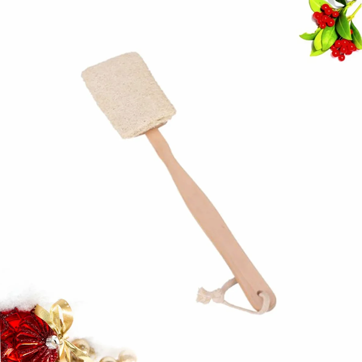 Healvian 3pezzi Spazzola Da Esfoliante Con Manico Lungo Luffa Naturale Perfetta Per Benessere Della e Relax Vasca
