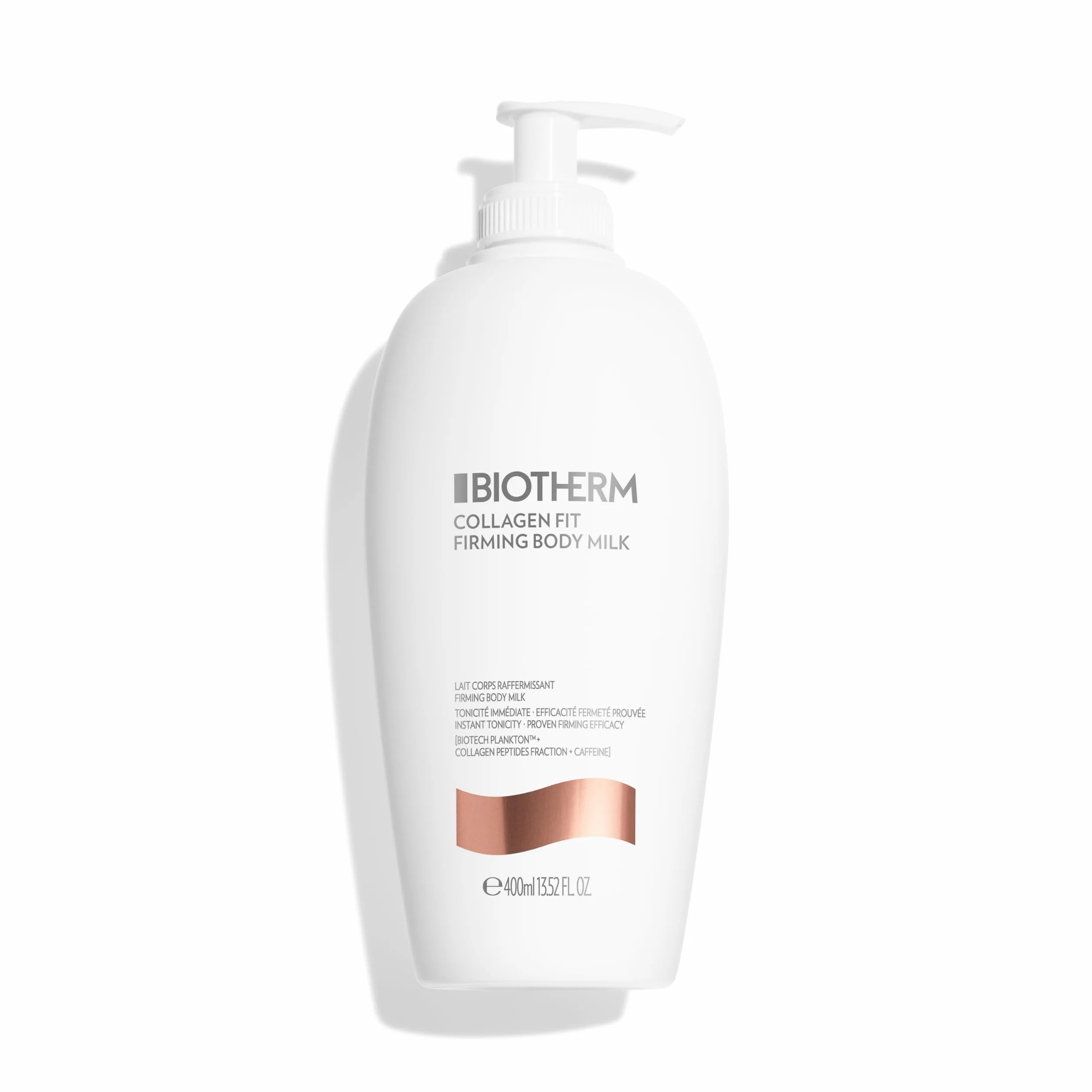 BIOTHERM Collagen Fit Body Milk, Latte Corpo Rassodante, Per Tutti i Tipi di Pelle, Azione Idratazione Intensa, Arricchito con Biotech Plankton e Ceramidi, 400 ml