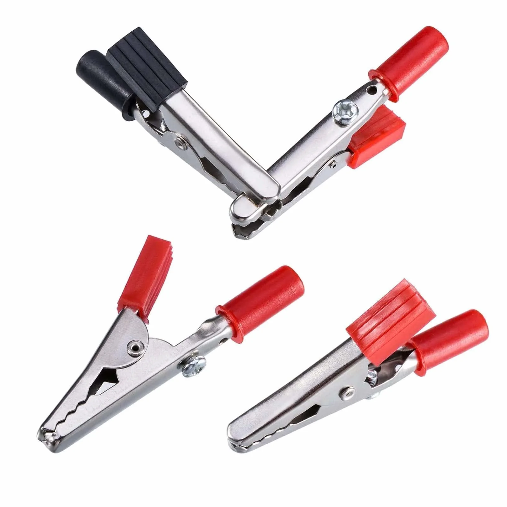 Pinza a Coccodrillo 5.5cm Morsetti di Prova da Elettricista 4 Pezzi