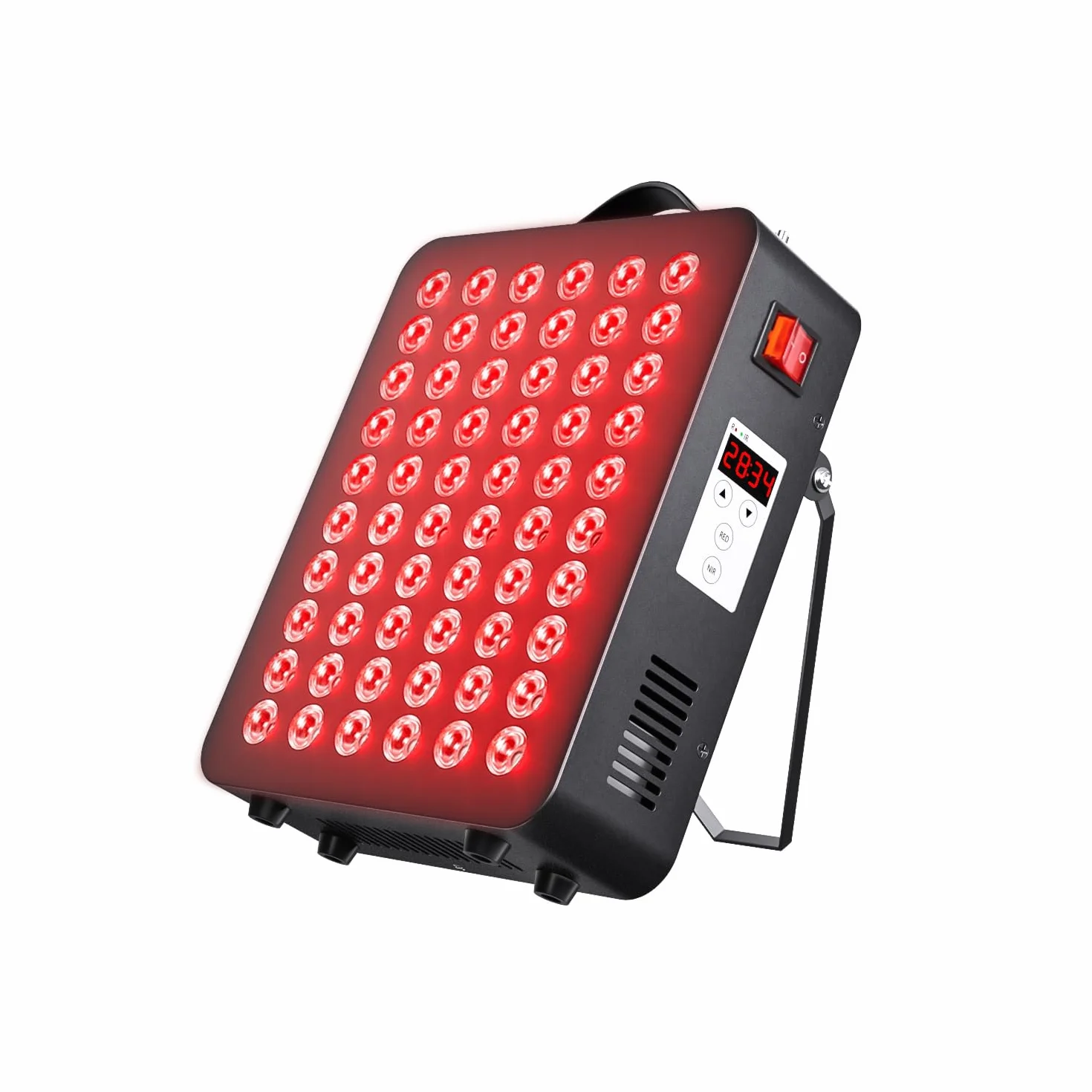 Dispositivo di terapia della luce rossa per il corpo, vicino infrarosso doppio chip 660nm＆850nm, per il corpo, il fronte, il rilassamento, il miglioramento del sonno, sollievo dal dolore (300W)
