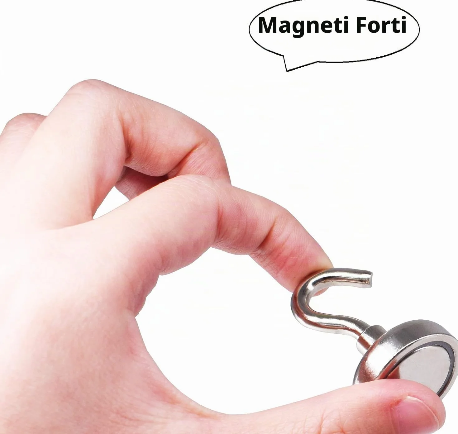 Gancio magnetico Magnetpro 9 kg Magneti al neodimio potenti 6 pezzi