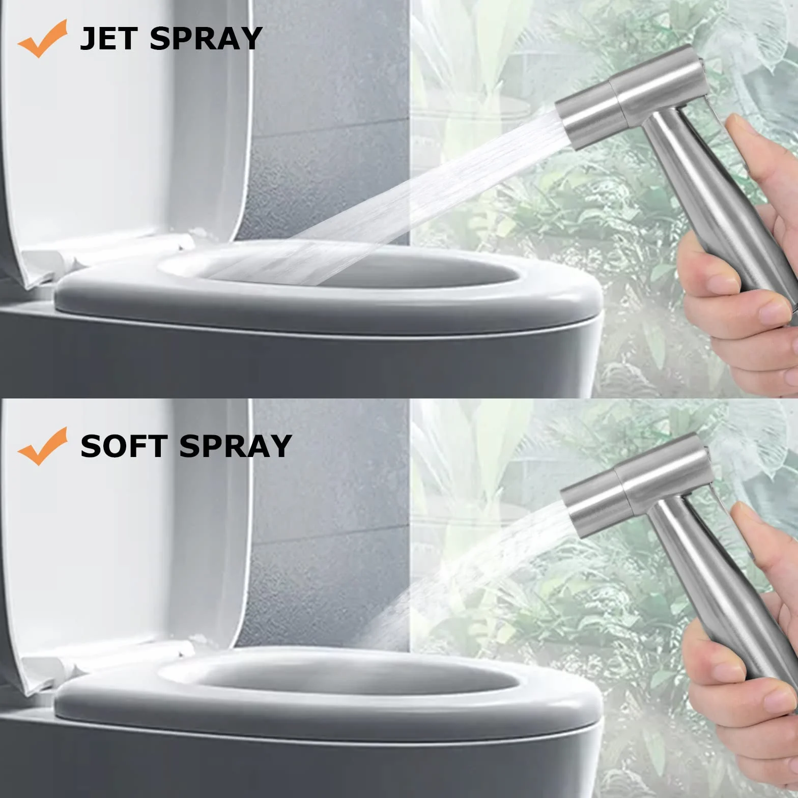 LOSCHEN Kit spruzzatore per bidet in acciaio inox per WC Shattaf accessorio bagno