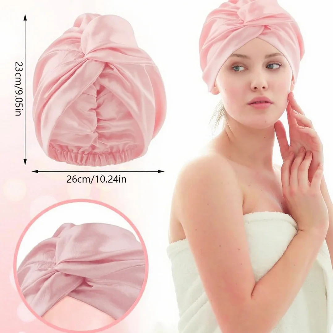 Cuffia Seta Capelli Notte, Cuffia Capelli Ricci Notte, Cuffia in Seta per Capelli Ricci, Silk Bonnet, Cuffia di Seta per Dormire, Cuffia da Notte per Capelli Ricci Lunghi Locs, Rosa