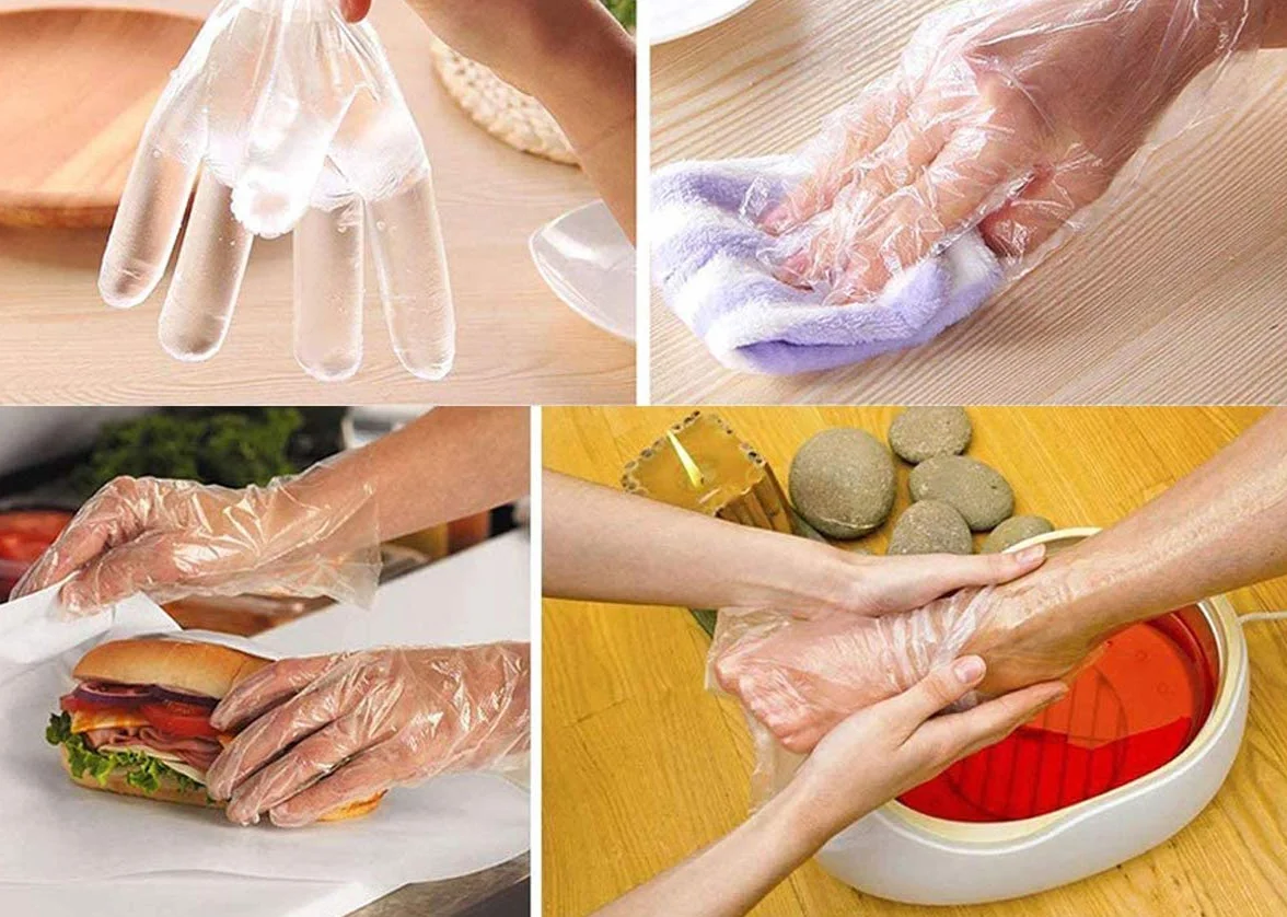200 sacchetti per il bagno in cera di paraffina, mani e piedi, in plastica accogliente, usa e getta, per terapia, per pedicure e pedicure, per trattamenti di cera calda spa