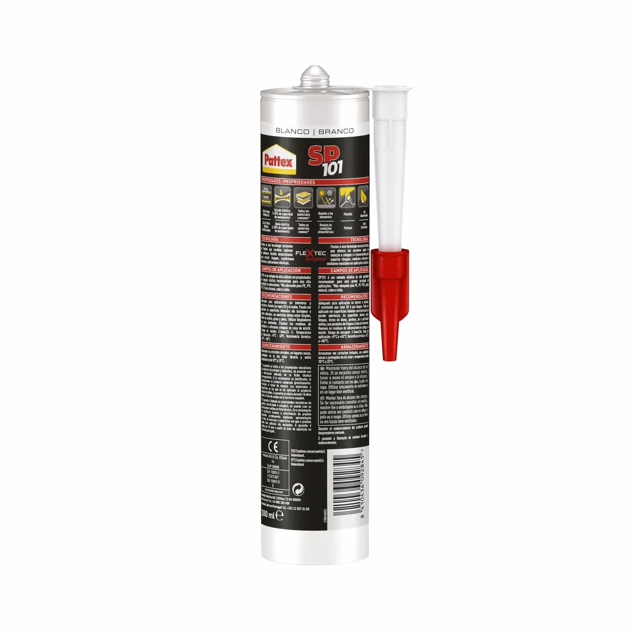 Pattex Sigillante Polimerico SP101 Multimateriale UV Resistente Cartuccia 280 ml