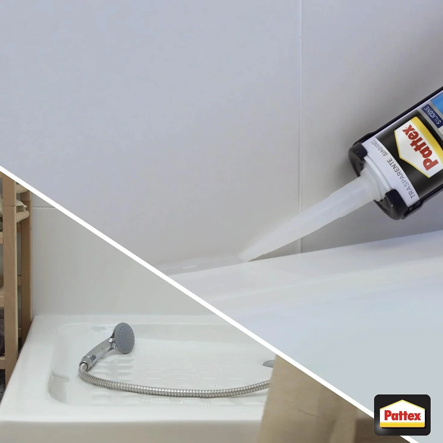 PATTEX Bagni&Cucine Premium Silicone Trasparente Sigillante 280 ml