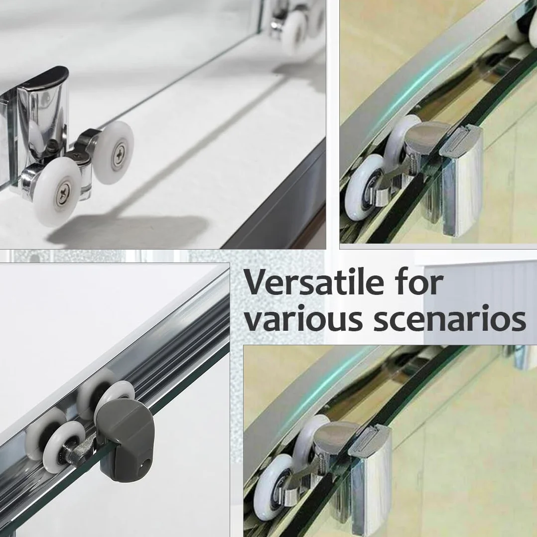 Rotelle per Porta Della Doccia WeddHuis 8 Pezzi, Metallo Diametro 23 mm, Cuscinetti Scorrevoli