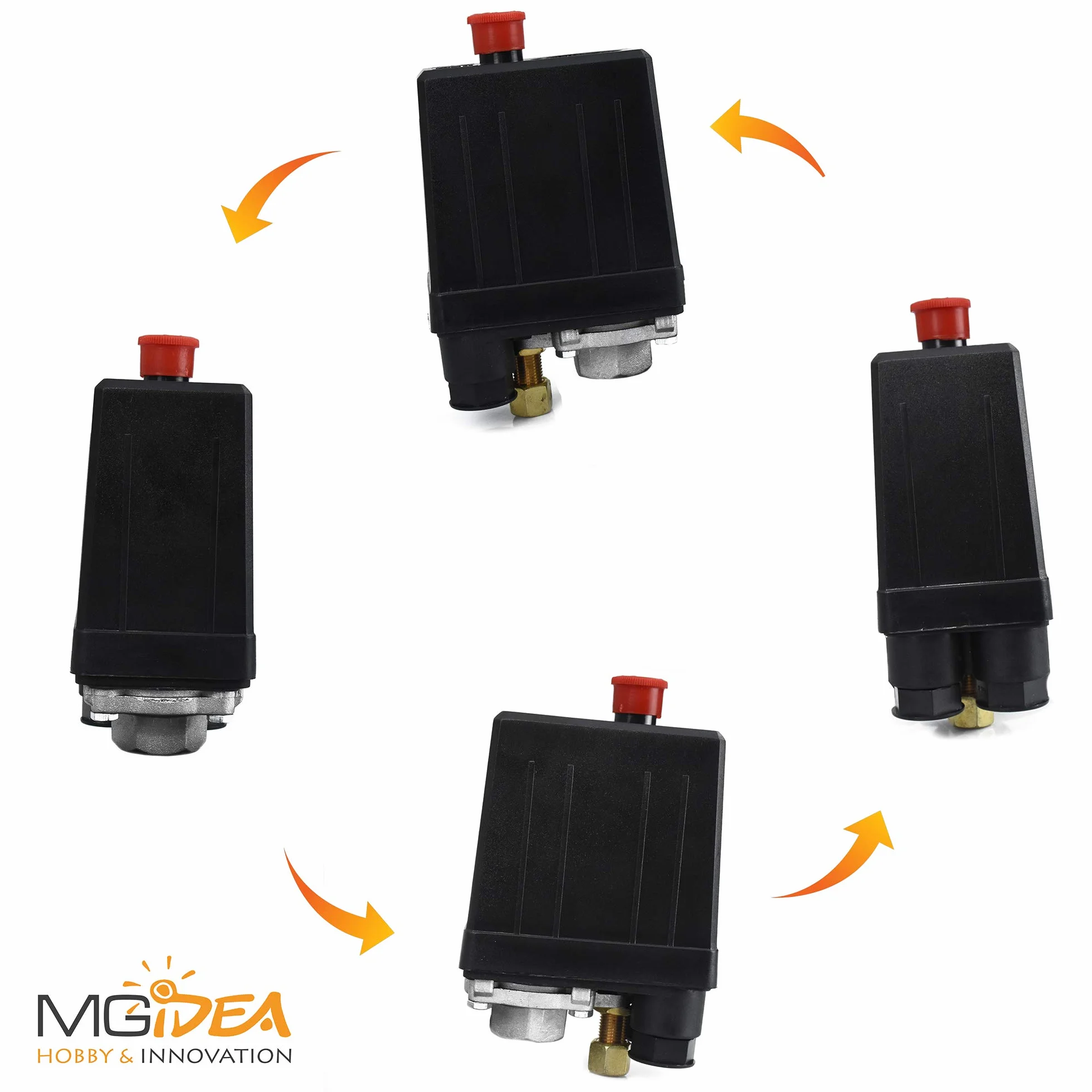 PRESSOSTATO REGOLABILE MECCANICO MONOFASE POMPA COMPRESSORE ARIA MGIDEA SK-8 230V 10A IP44