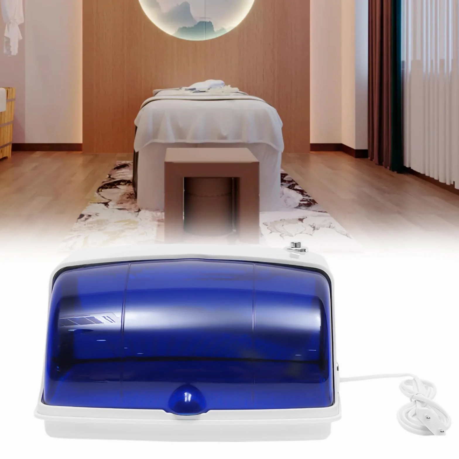 MINRS Sterilizzatore UV grande sterilizzatore per utensili per unghie multifunzionale pulitore unghie sterilizzatore e schermo LED per parrucchiere, spa, salone unghie 5W 220-240V