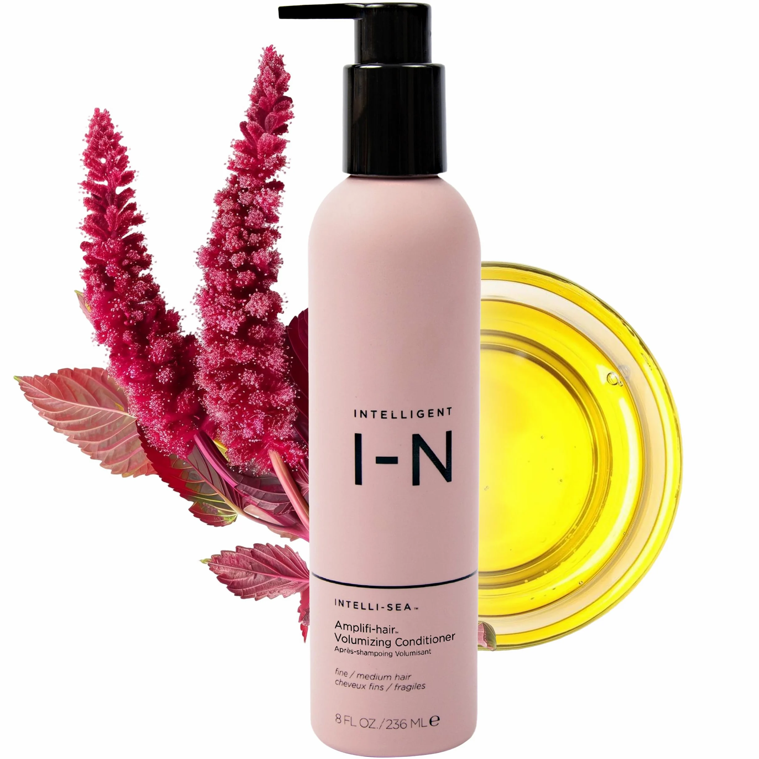 Intelligent Nutrients Amplifi-hair, balsamo volumizzante idratante leggera e districante per capelli fini, formula condizionante vegana, 8 oz