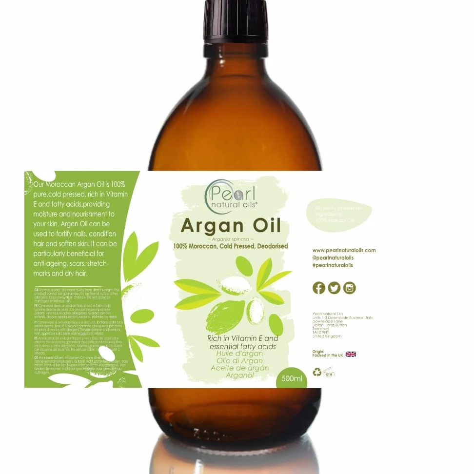 Pearl Natural Oils Olio di argan puro al 100% 500ml