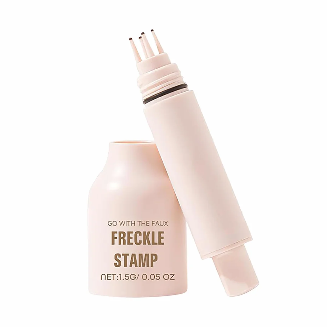 1 Pezzi Freckle Timbro, Penna Lentiggini, Impermeabile e Resistente al Sudore, Asciugatura Rapida 6s & Durata 24h, Trucco Lentiggini per Lentiggini del Viso