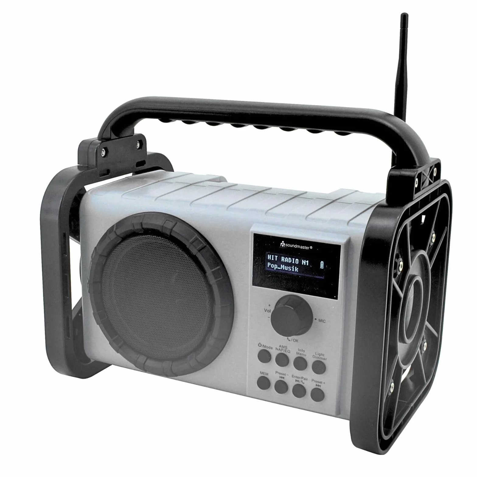 Soundmaster Radio da cantiere DAB80SG DAB+ FM Bluetooth batteria agli ioni di litio