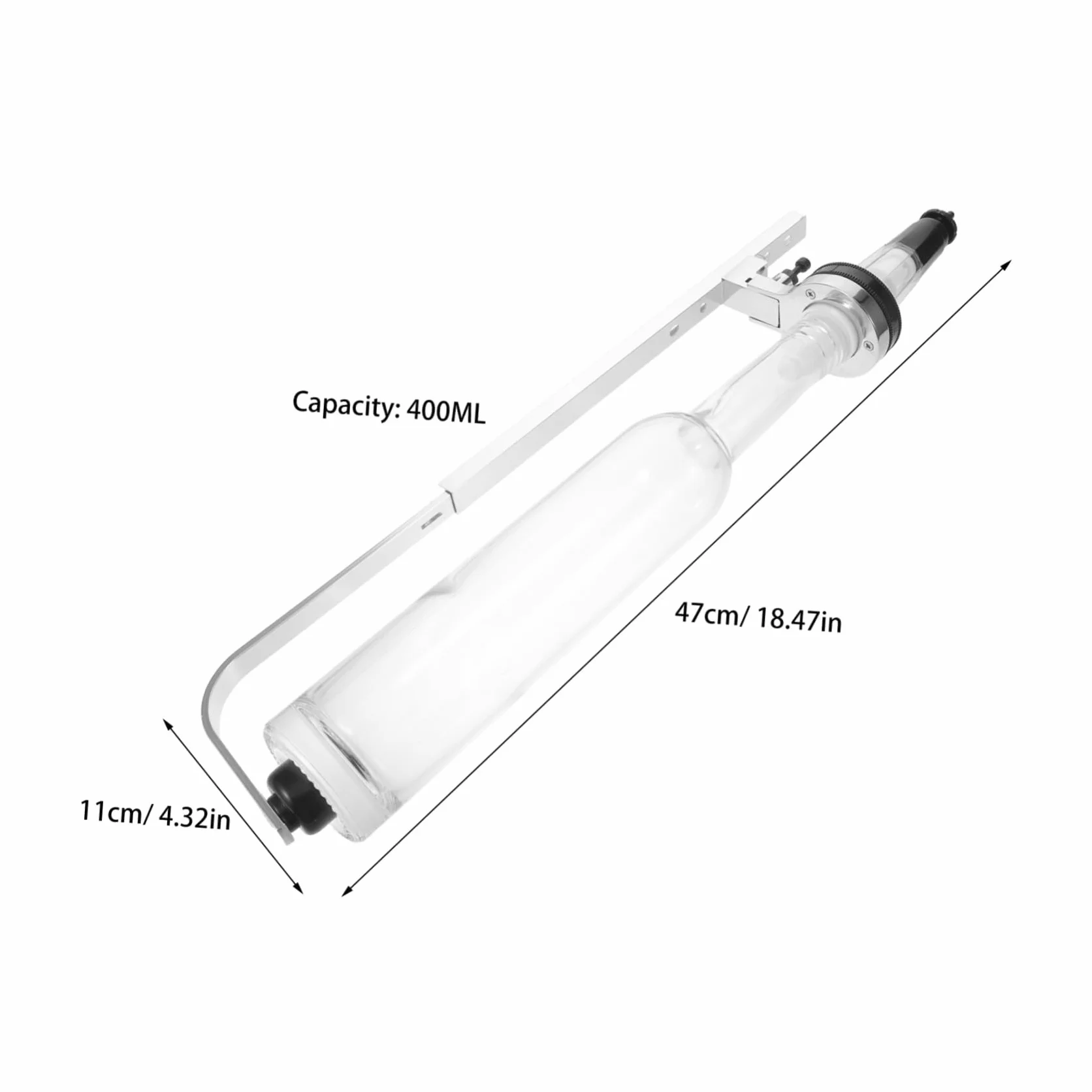 Happyyami Kit Strumenti per Ricarica Profumo Pompa in Vetro 400 Ml, Accessori per Distribuzione Profumo in Spazi Commerciali e Viaggi, Soluzione per Controllo Dosaggio Liquido