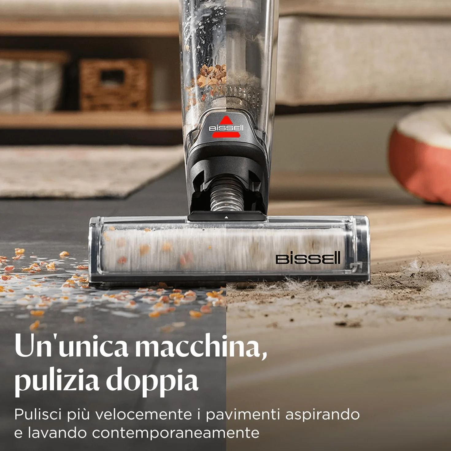 Bissell CrossWave OmniForce 3912N Aspirapolvere Senza Fili Aspira e Lava 240m²
