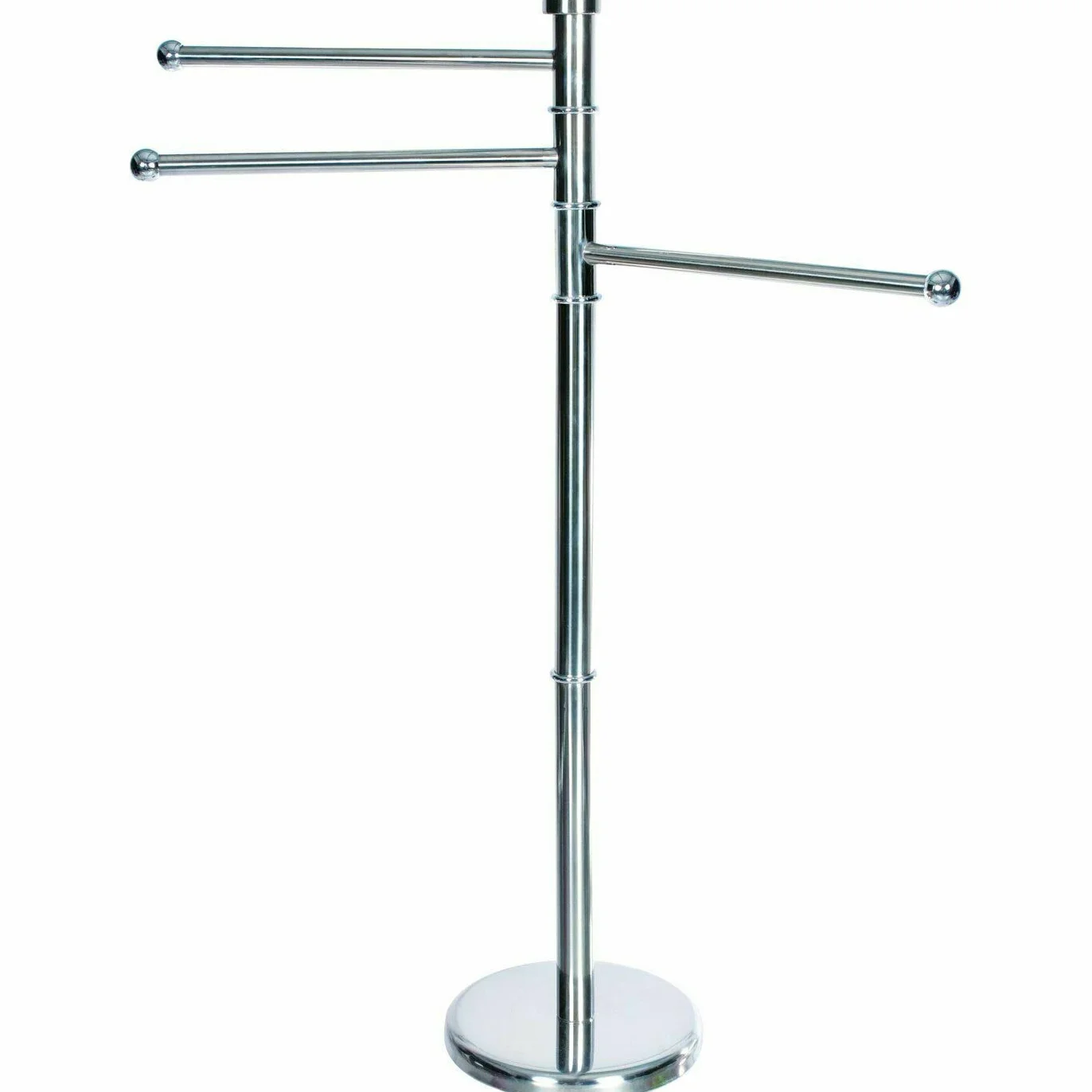 Piantana Porta Asciugamani 3 bracci acciaio inox 85cm x 22cm braccio 30cm