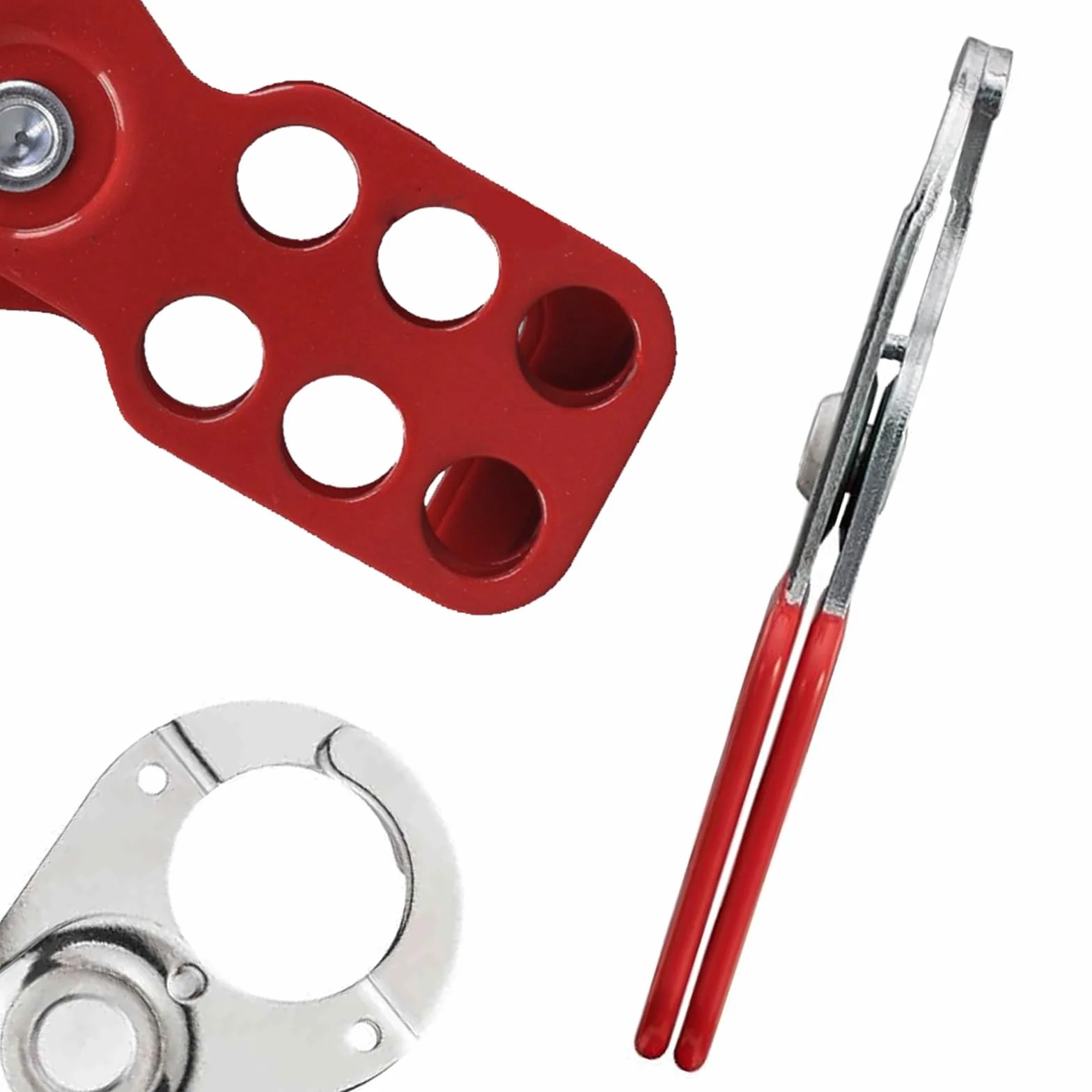 Blocco di sicurezza distanza apertura 25 mm hasp lock lockout tag out czerwony