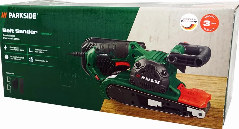 PARKSIDE® PBSD 900 Levigatrice a nastro + Portachiavi HEADNMORE®