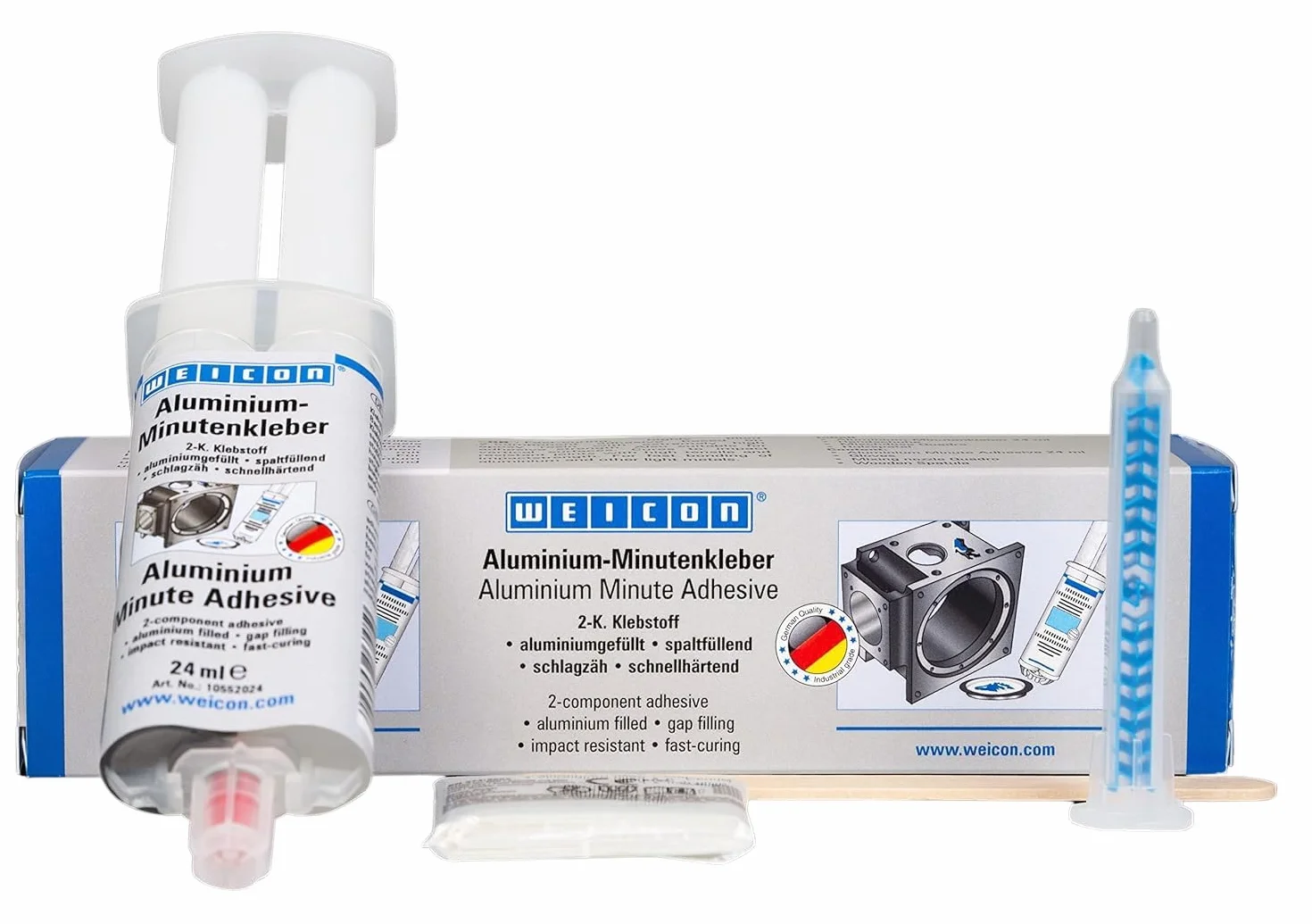 WEICON Alluminio Minuto Adesivo epossidico bicomponente 24 ml