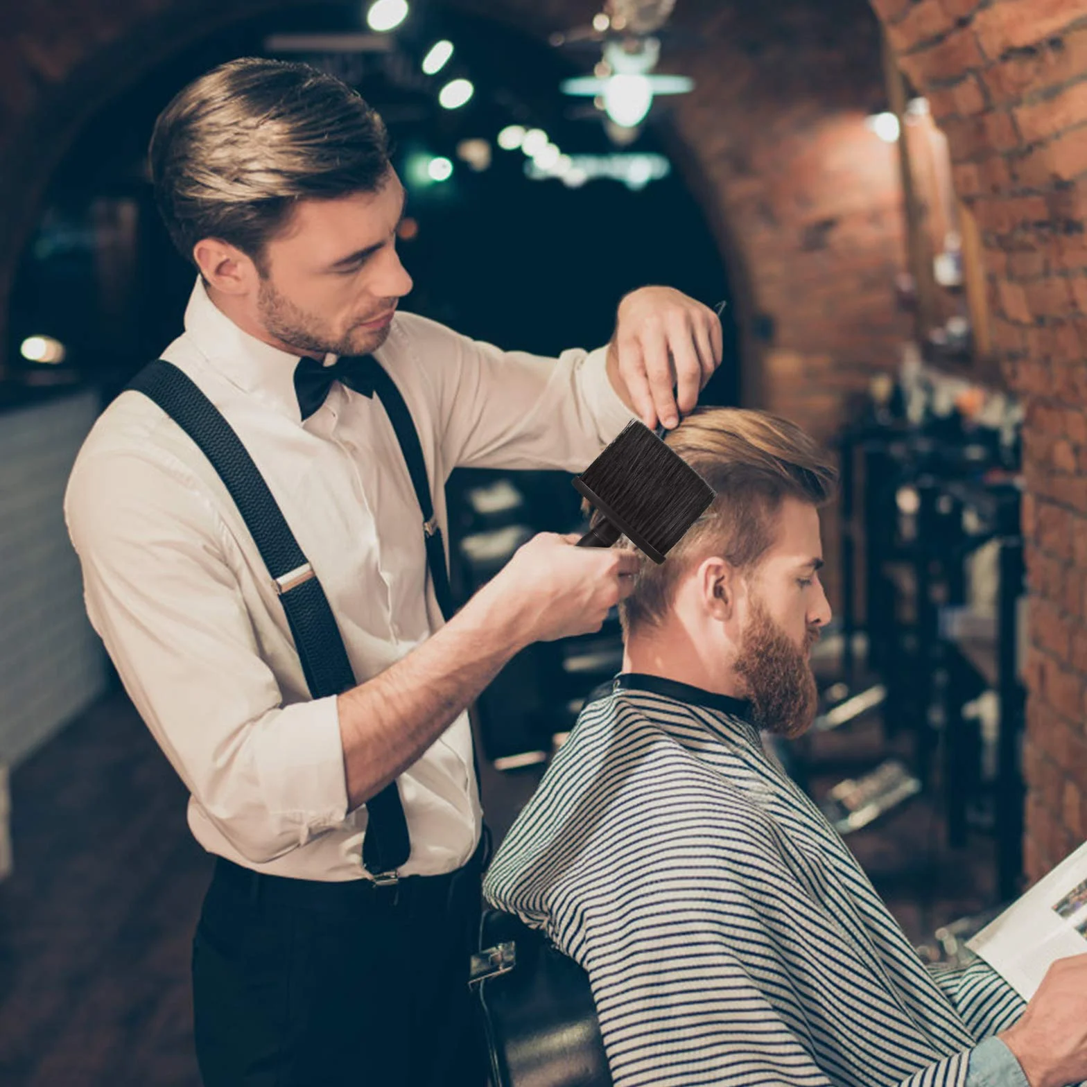 2 Pezzi Spazzole Per Collo Da Barbiere Spazzola Per Spolverare Per Parrucchiere Professionale Spazzola Per Pulizia Per Taglio Capelli Spazzola Comoda Per Parrucchieri Da Barbiere