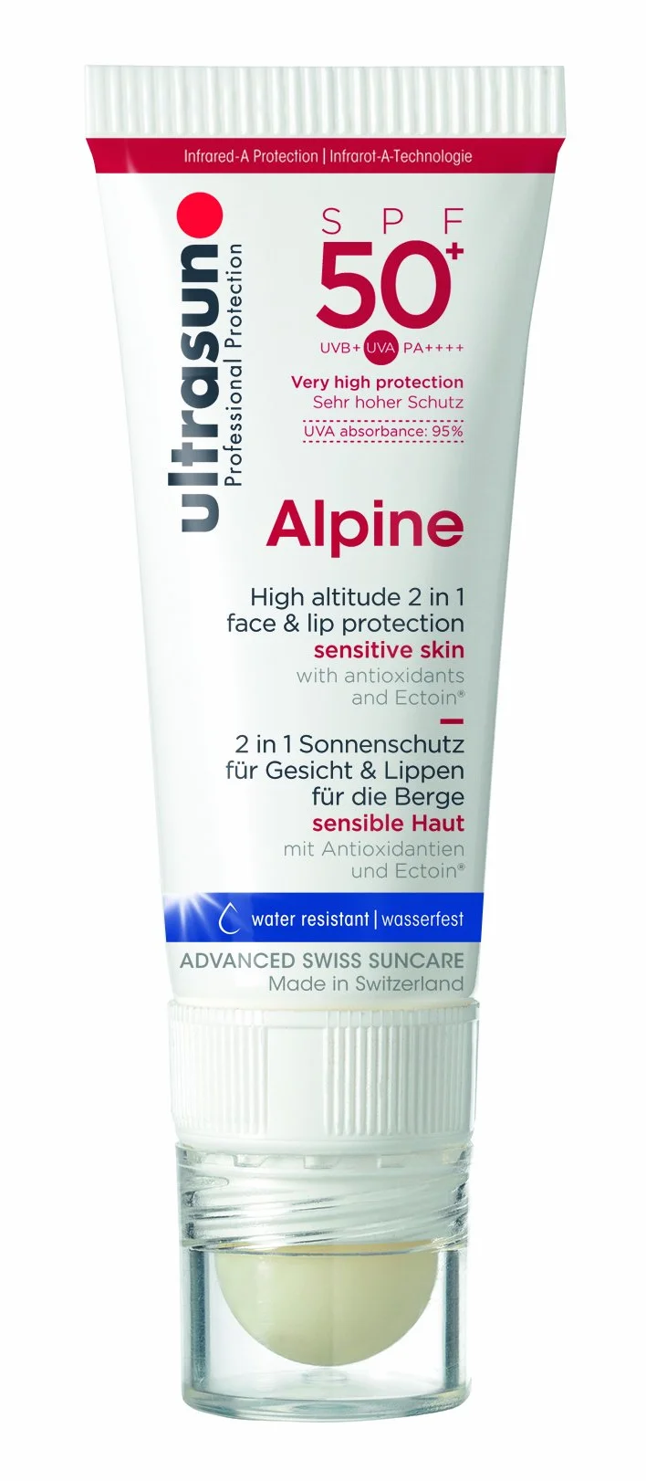 Ultrasun Alpine 2 in 1 Protezione per viso e labbra (SPF 50) - 20 ml.