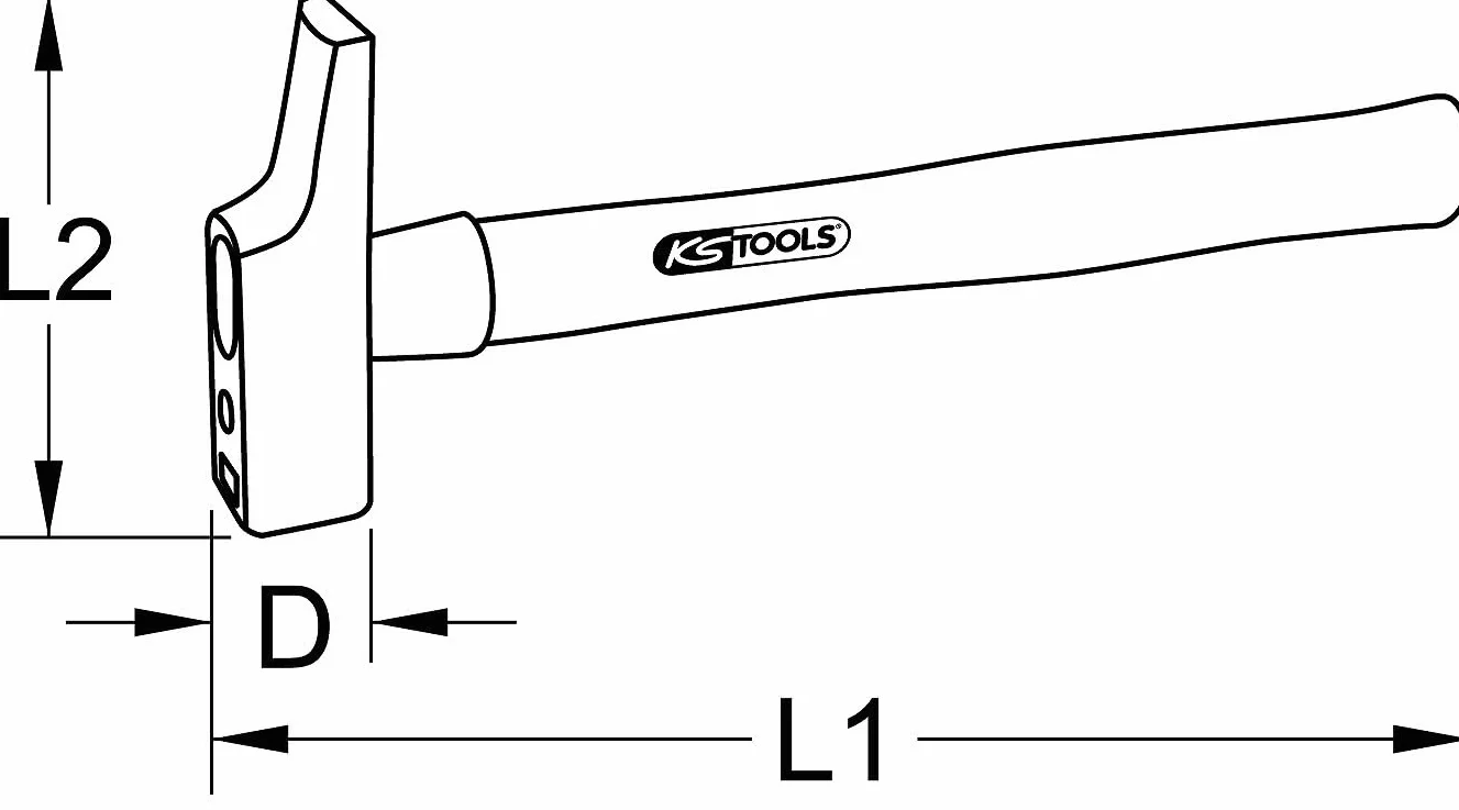 KS Tools Martello per Falegnami Modello Francese 200G