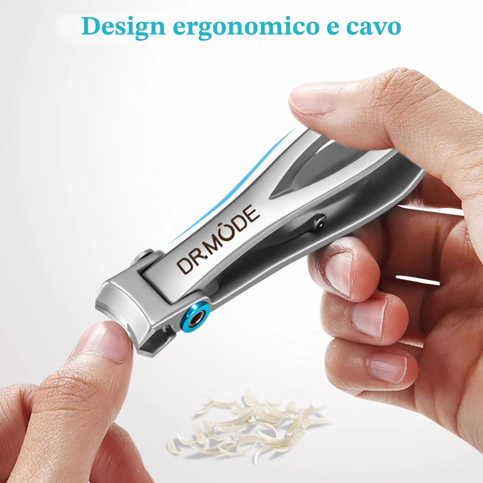 Tagliaunghie uomo piedi, DRMODE tagliaunghie professionale grande per anziani unghie spesse con ampia apertura da 16 mm, curva acuta taglia unghie per piedi mani uomo con lima per unghie