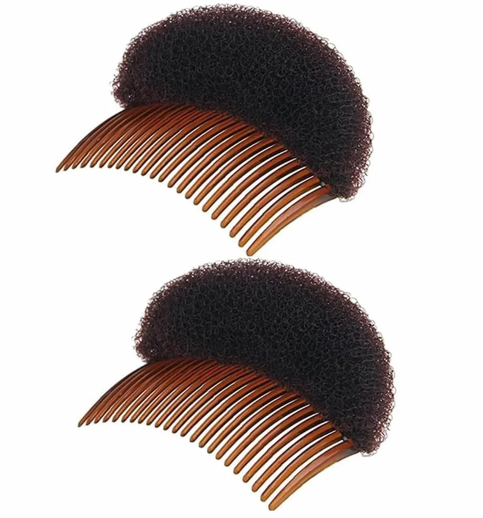 2 fermagli per capelli da donna, in morbida spugna di schiuma, accessori per acconciatura, accessori per acconciatura, inserti di base, cuscinetti per chignon, strumento per trecce