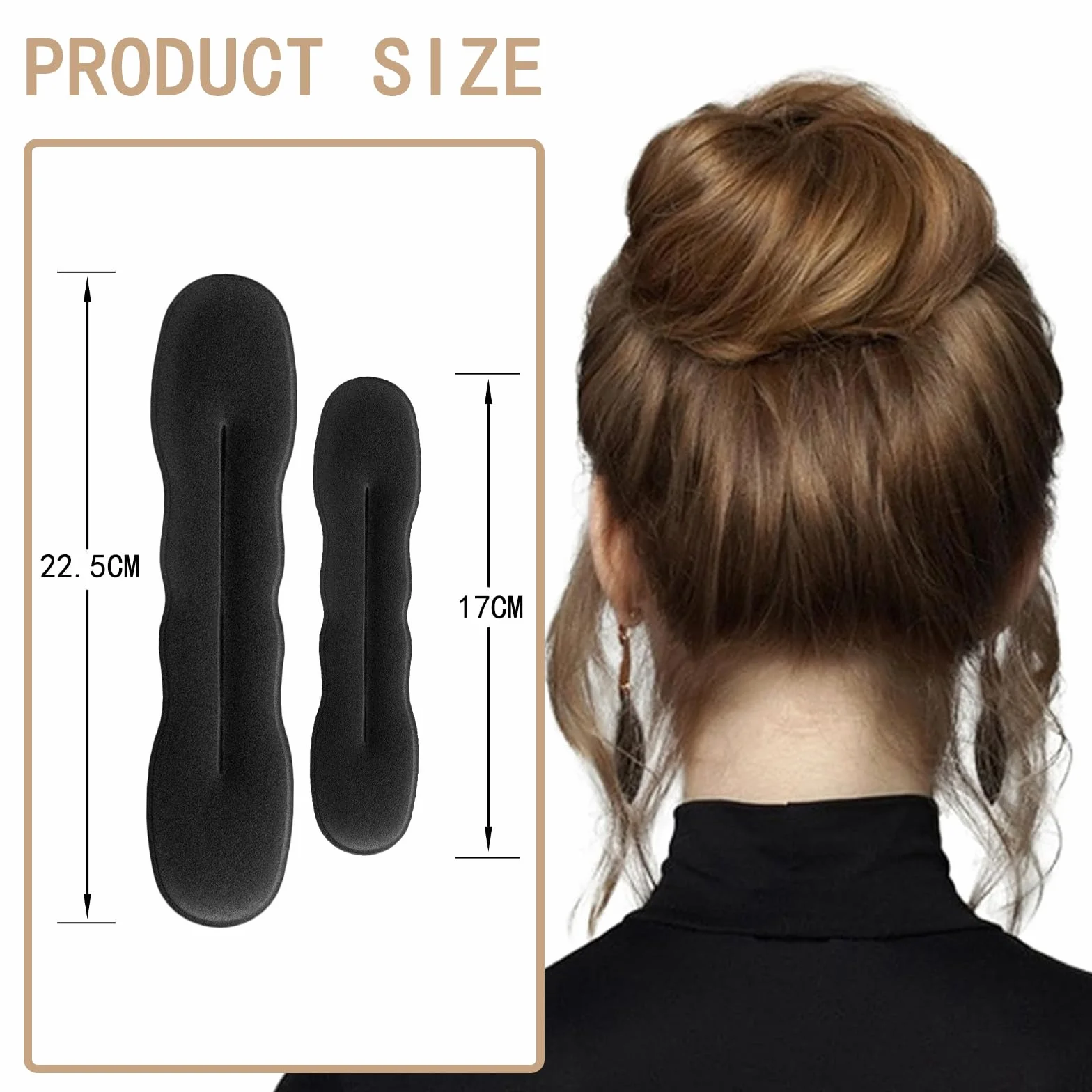 8 pezzi strumenti per intrecciare i capelli, accessorio per capelli chignon, per donne e ragazze con medio-lunghi