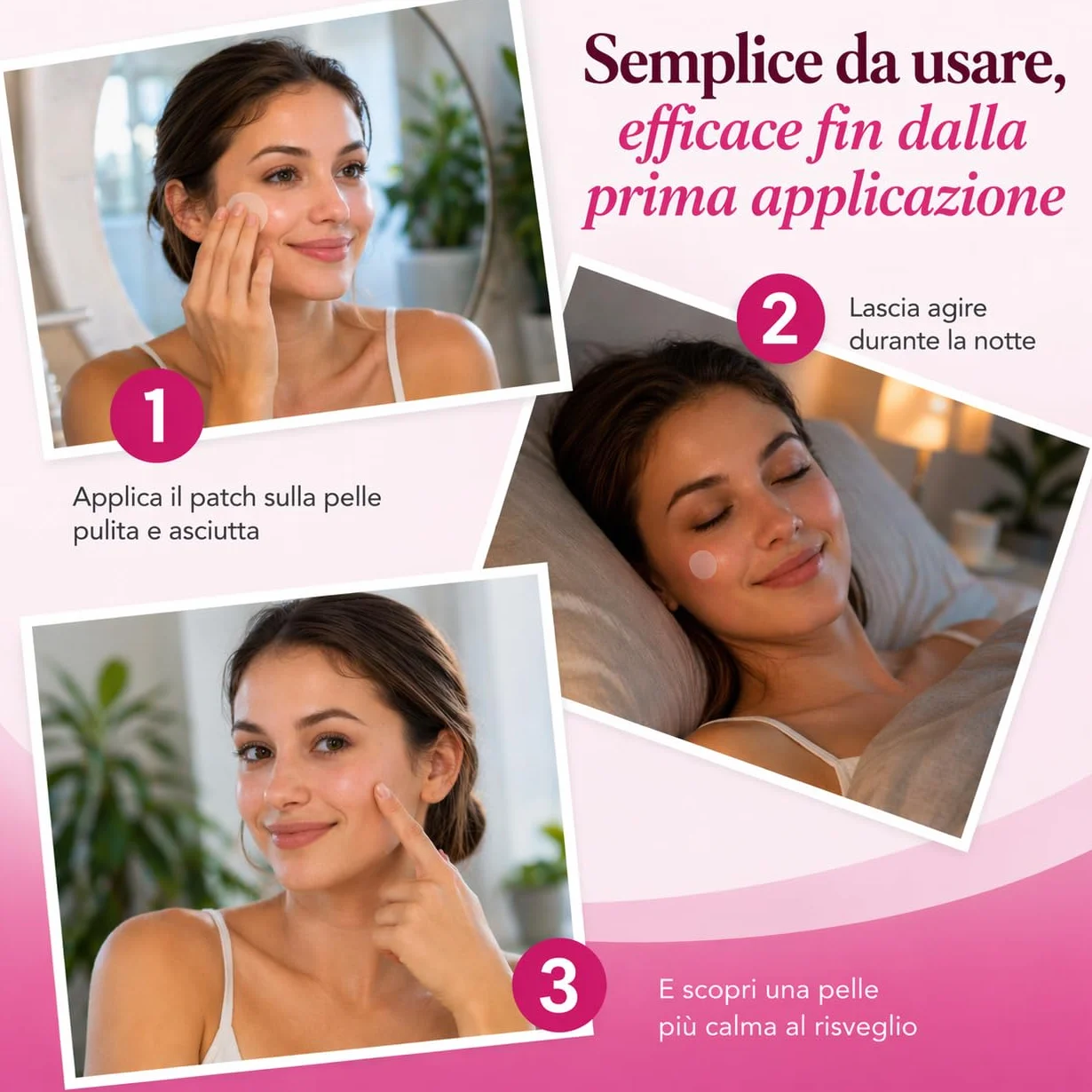 Enida – 96 patch anti-brufoli invisibili | 3 misure | azione mirata in una notte | patch idrocolloidi per acne | Cura viso discreta per adolescenti e adulti, senza profumo + eBook di bellezza in